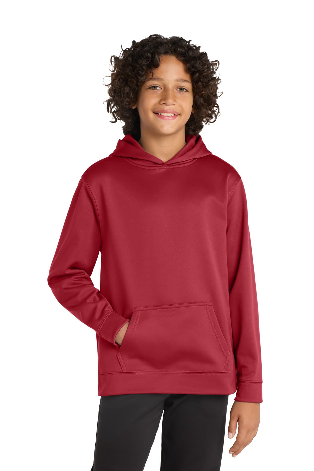 Sport-Tek Sport-Tek Youth Sport-Wick Fleece Hooded Pullover. YST244