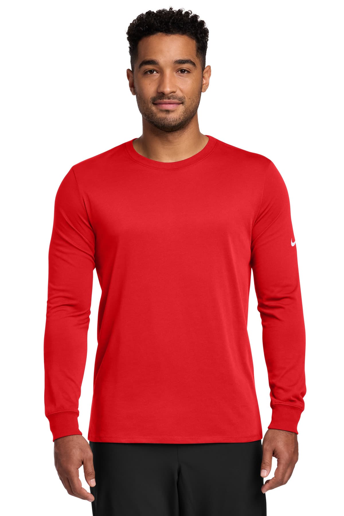 Nike Nike Dri-FIT Cotton/Poly Long Sleeve Tee. NKBQ5230