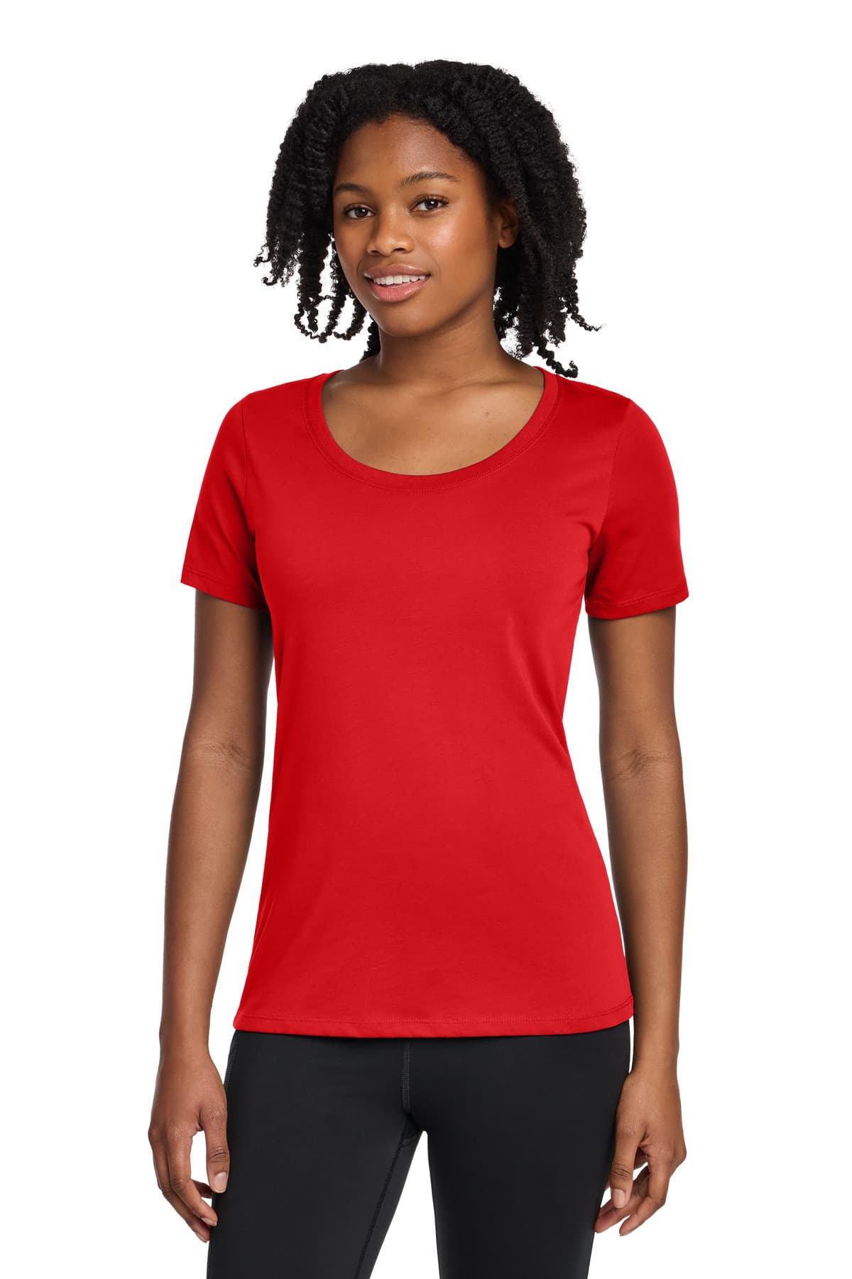 Nike Nike Women's Dri-FIT Cotton/Poly Scoop Neck Tee. NKBQ5234