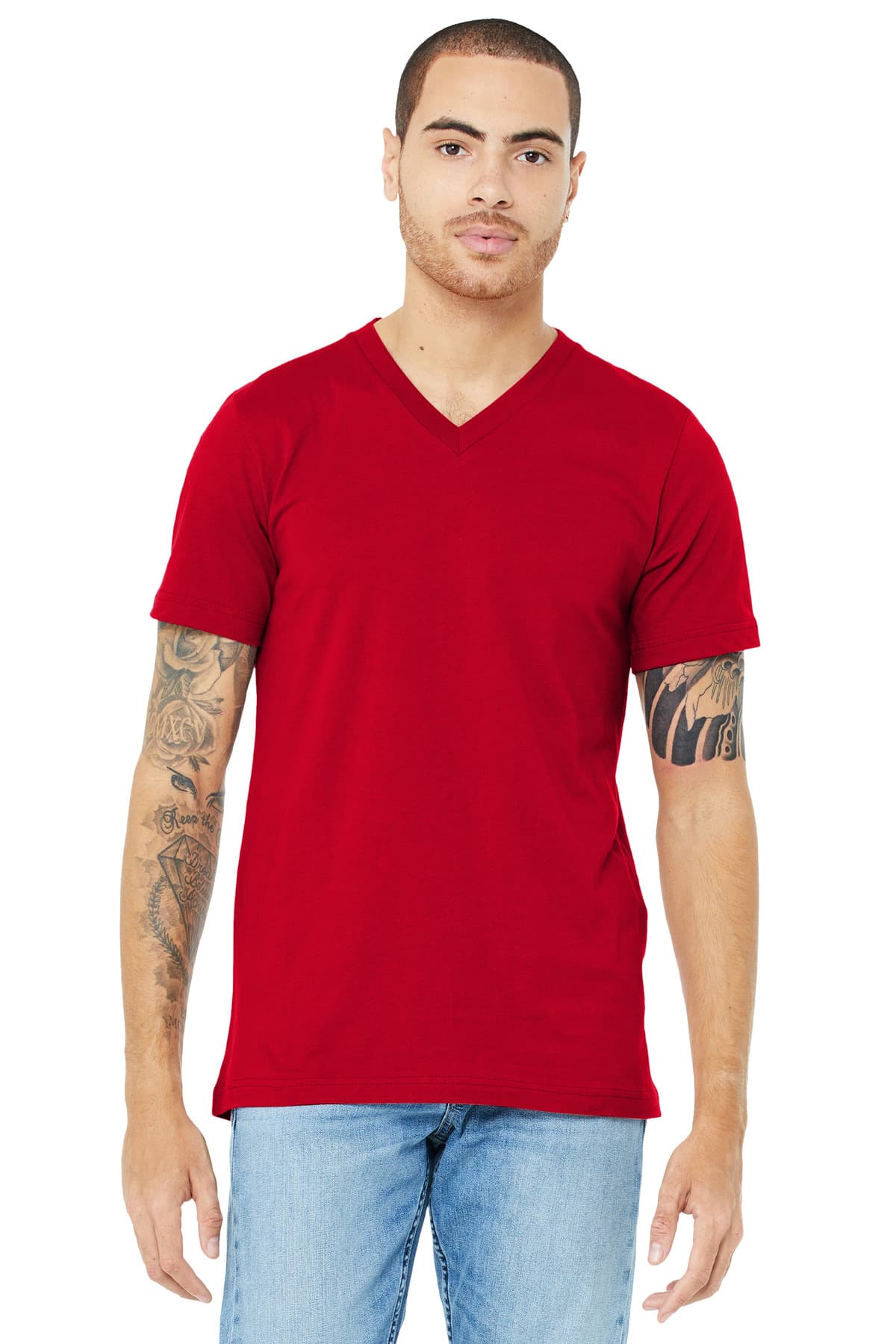 Bella + Canvas BELLA+CANVAS  Unisex Jersey Short Sleeve V-Neck Tee. BC3005