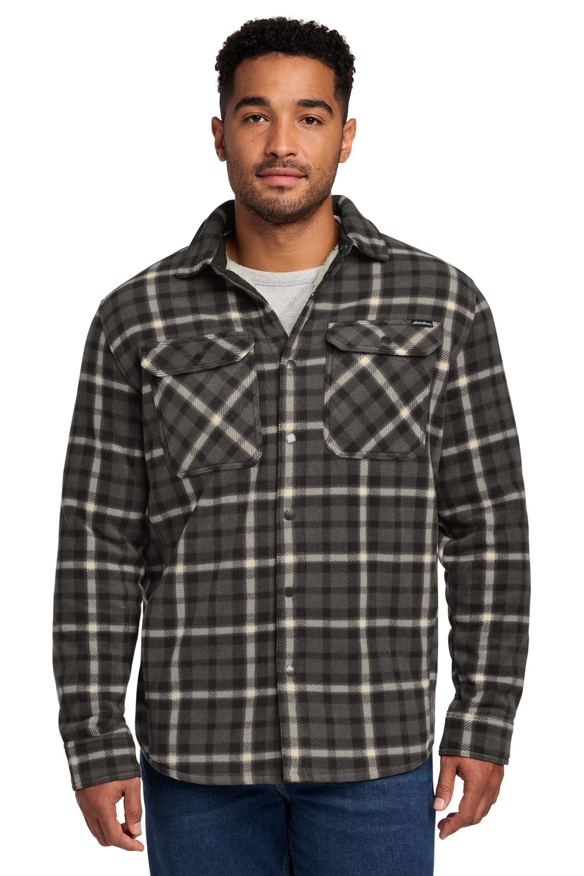 Eddie Bauer Eddie Bauer Woodland Shirt Jac EB228 in Grey Steel/ Bone