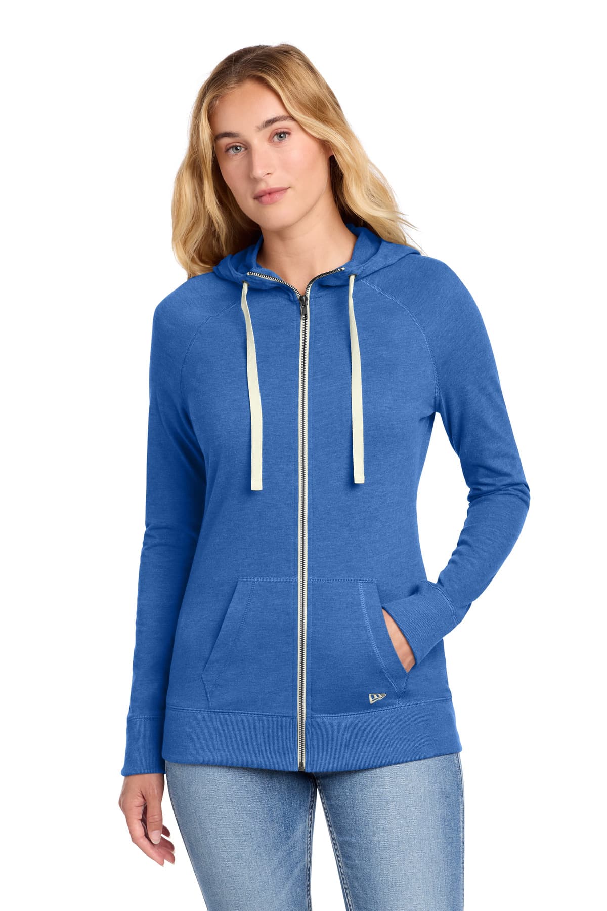 New Era New Era Women's Sueded Cotton Blend Full-Zip Hoodie. LNEA122