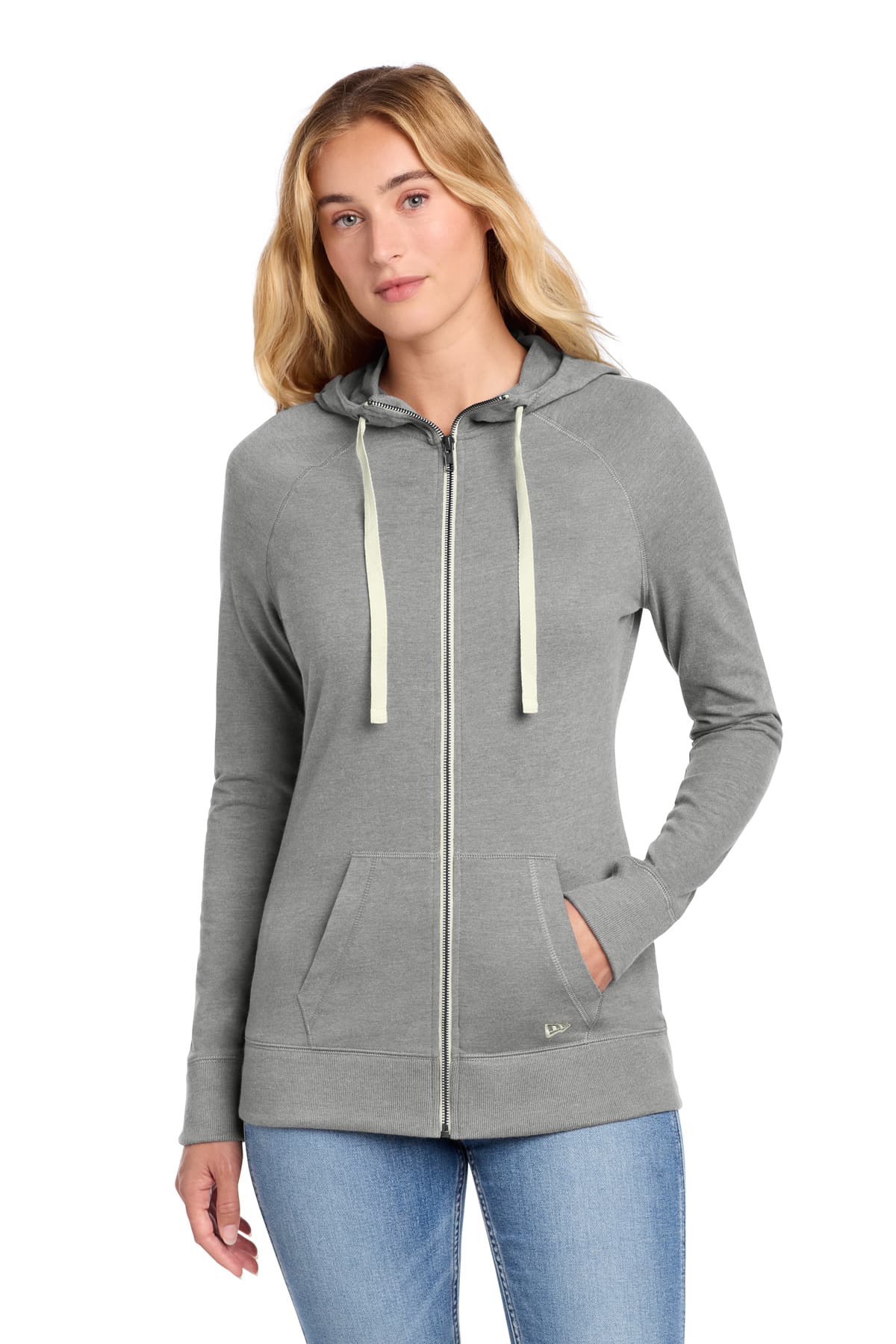 New Era New Era Women's Sueded Cotton Blend Full-Zip Hoodie. LNEA122