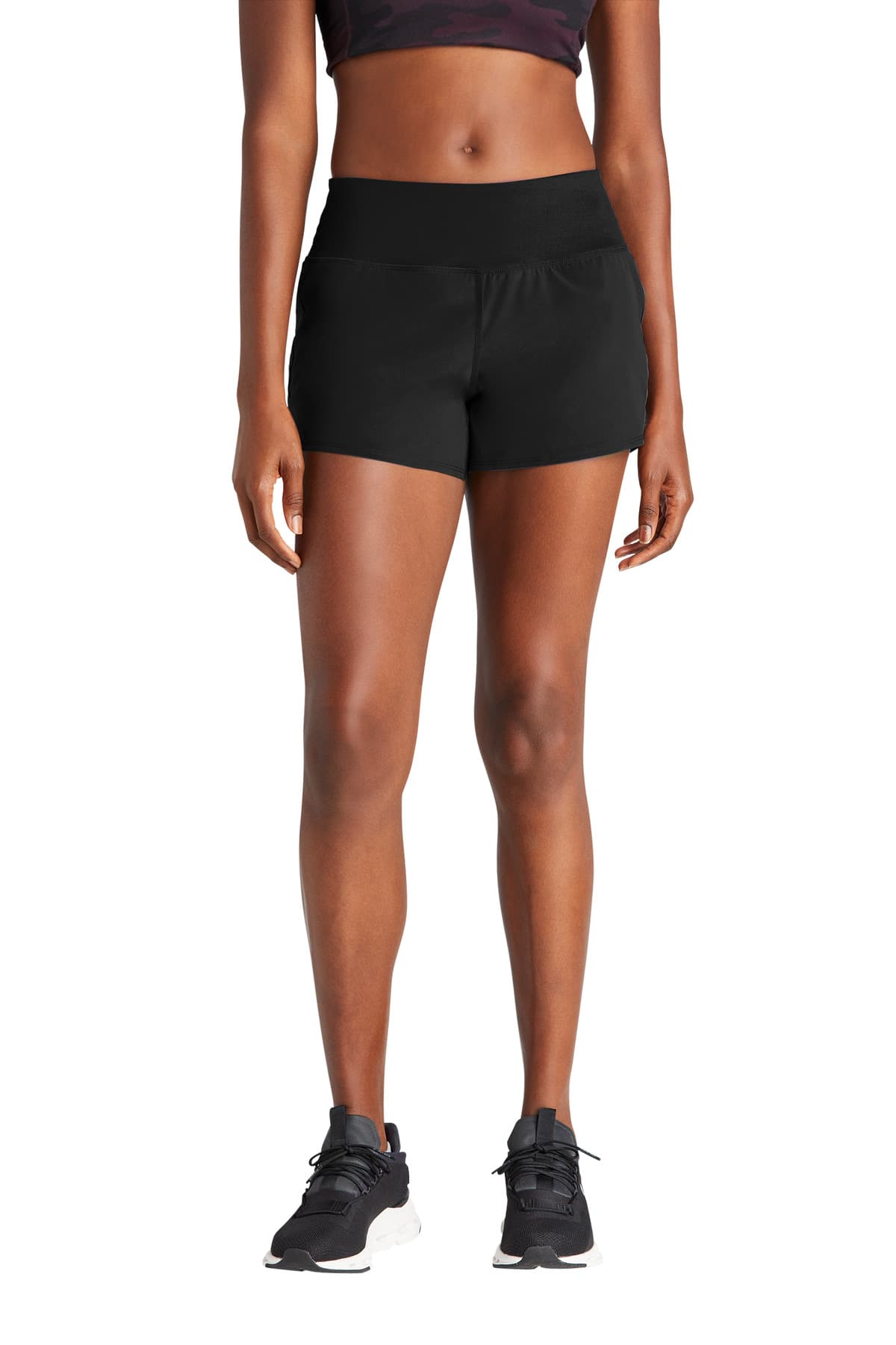Sport-Tek Sport-Tek Women's Repeat Short LST485 in Black