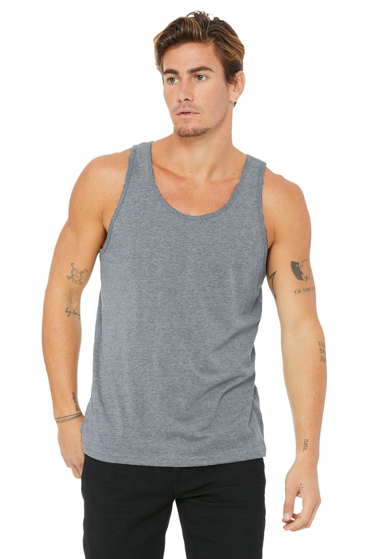 Bella + Canvas BELLA+CANVAS  Unisex Jersey Tank. BC3480 in Athletic Heather