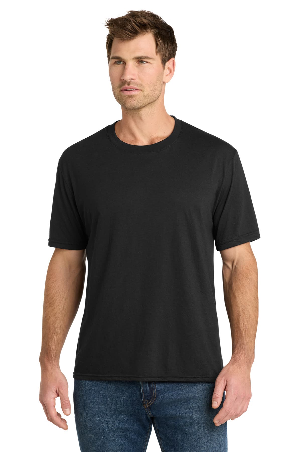 Volunteer Knitwear Volunteer Knitwear Tri Tee VL40 in Deep Black Solid