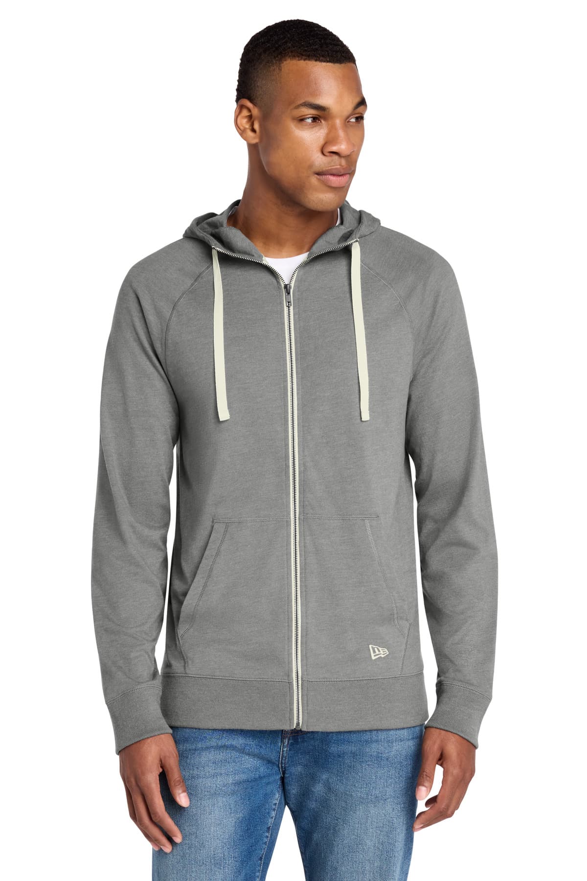 New Era New Era  Sueded Cotton Blend Full-Zip Hoodie. NEA122