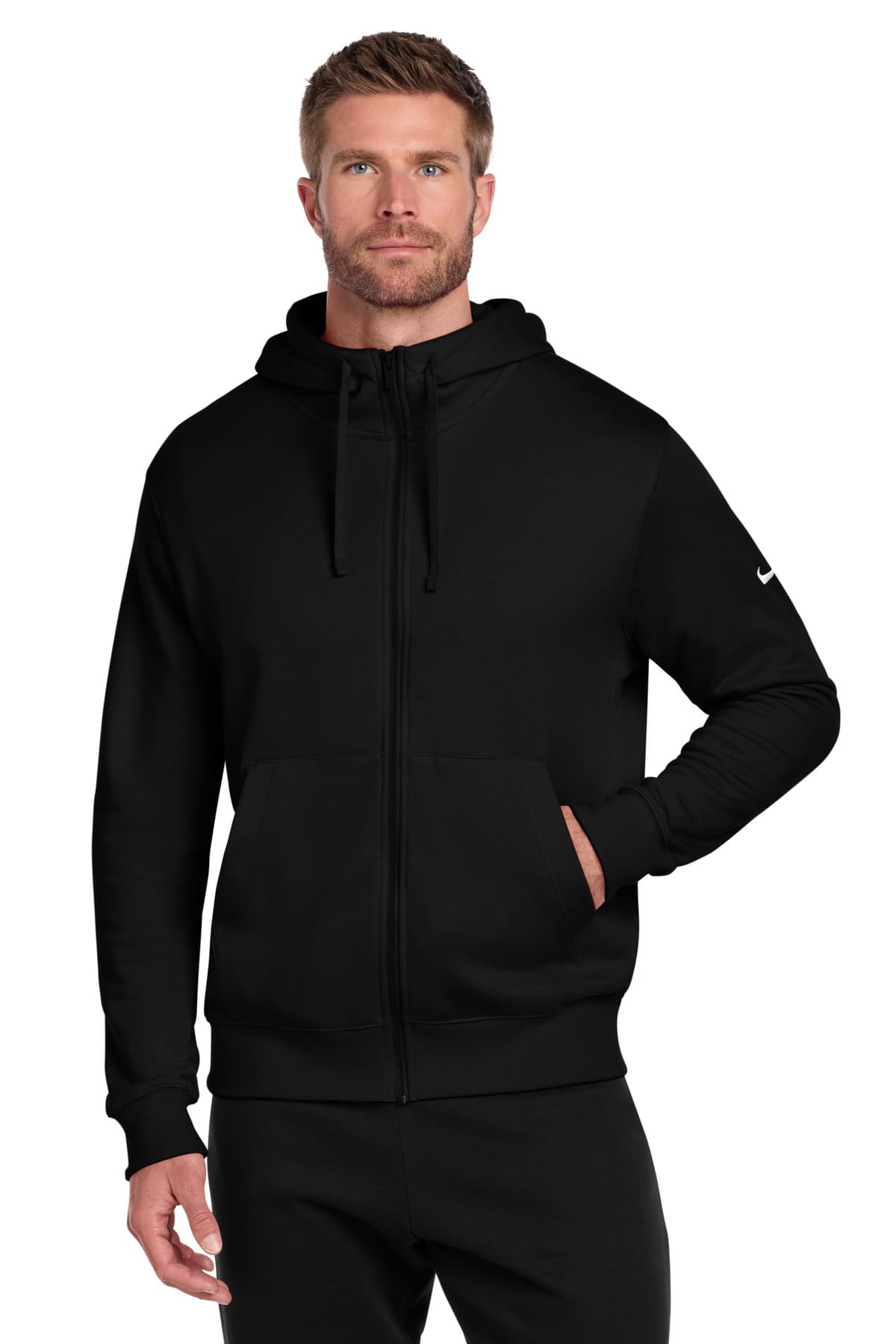 Nike Nike Club Fleece Sleeve Swoosh Full-Zip Hoodie NKDR1513