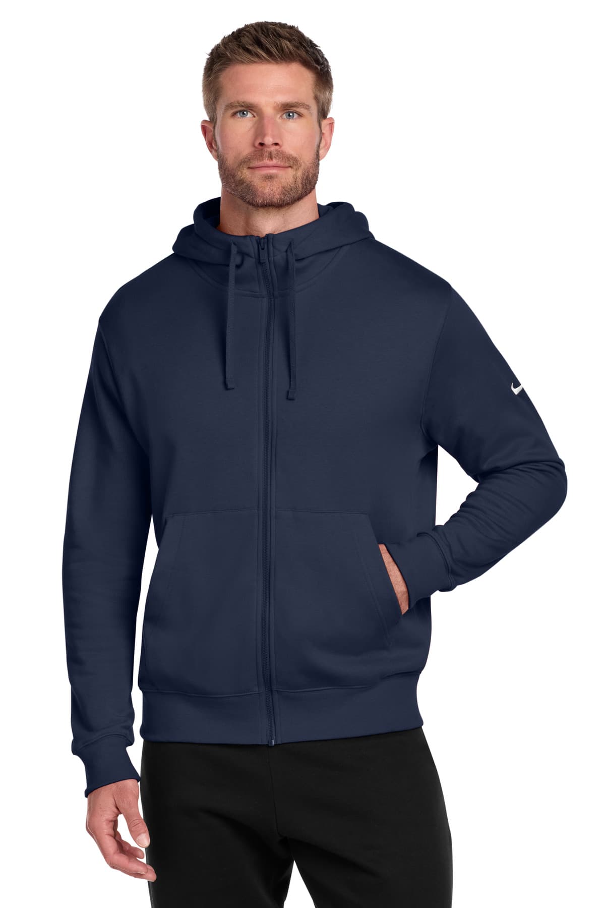 Nike Nike Club Fleece Sleeve Swoosh Full-Zip Hoodie NKDR1513