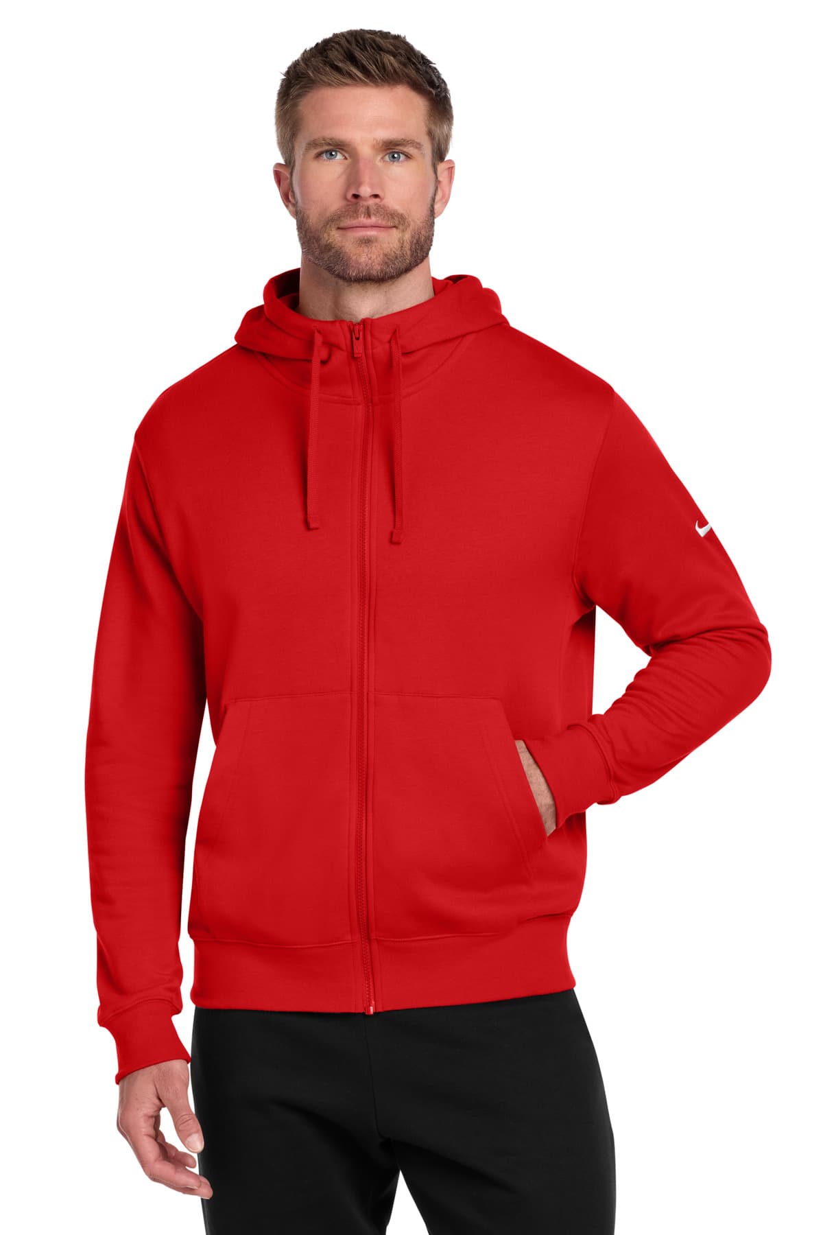 Nike Nike Club Fleece Sleeve Swoosh Full-Zip Hoodie NKDR1513