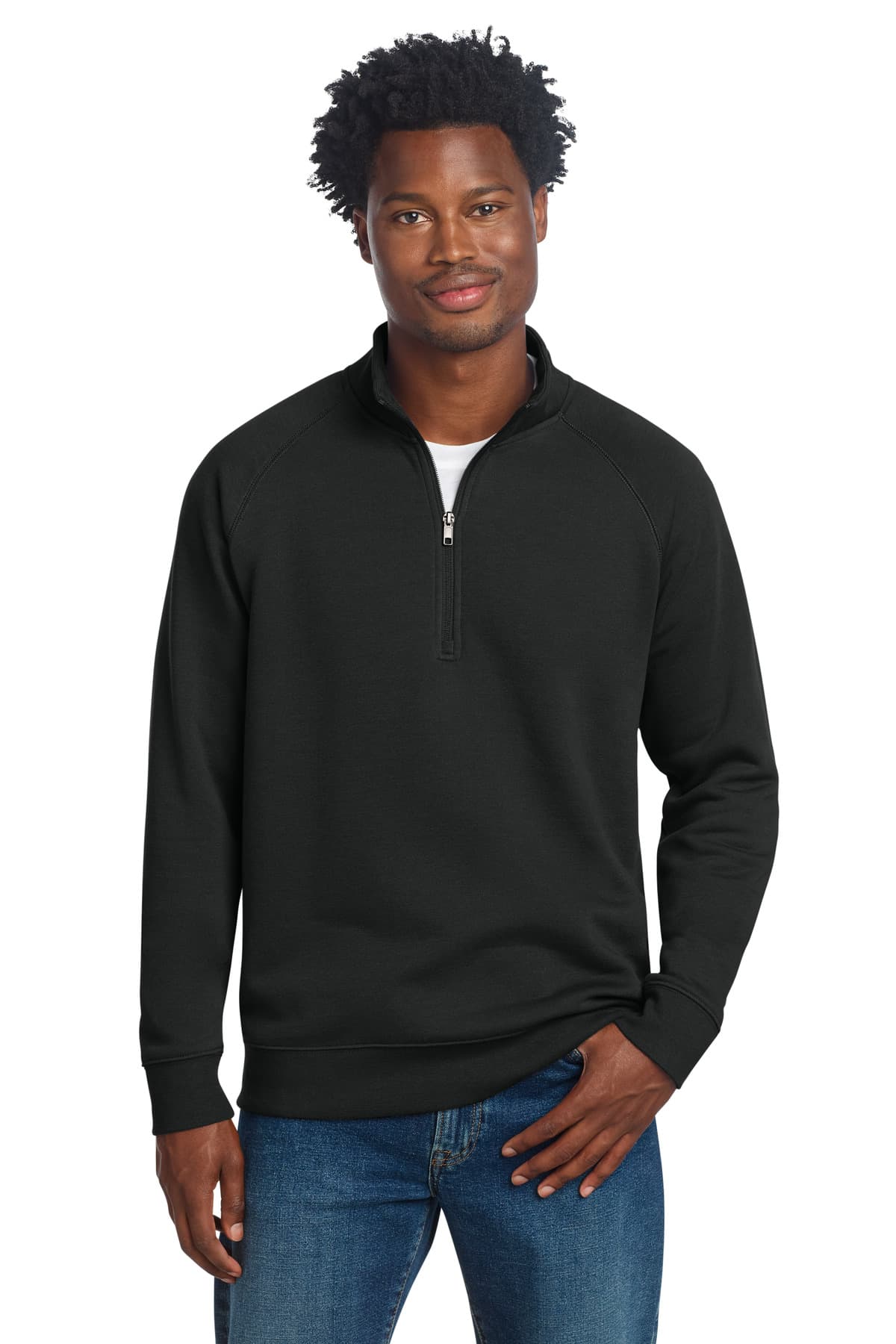 Sport-Tek Sport-Tek Drive Fleece 1/4-Zip Pullover STF202 in Black