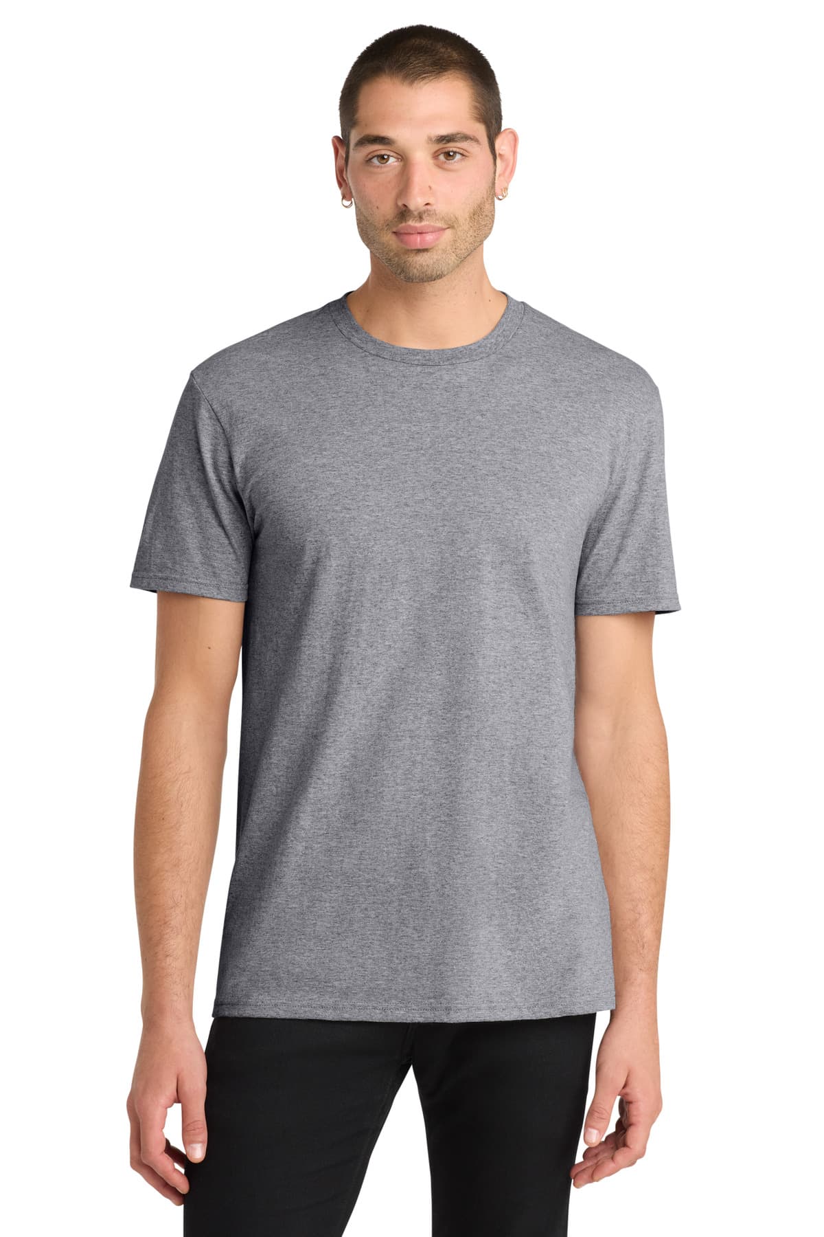 District District The Concert Tee DT5000 in Heather Grey