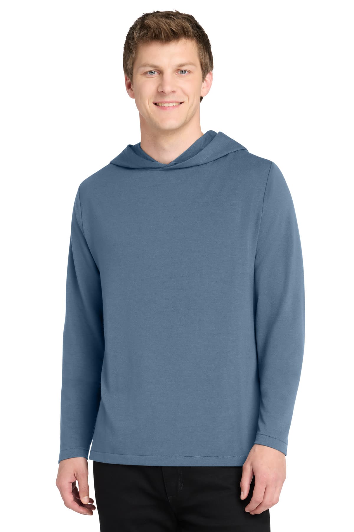 Port Authority Port Authority Microterry Pullover Hoodie K826 in Dusk Blue