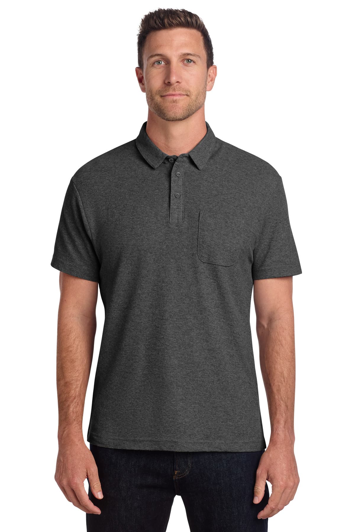 Port Authority Port Authority C-FREE Cotton Blend Pique Pocket Polo K868