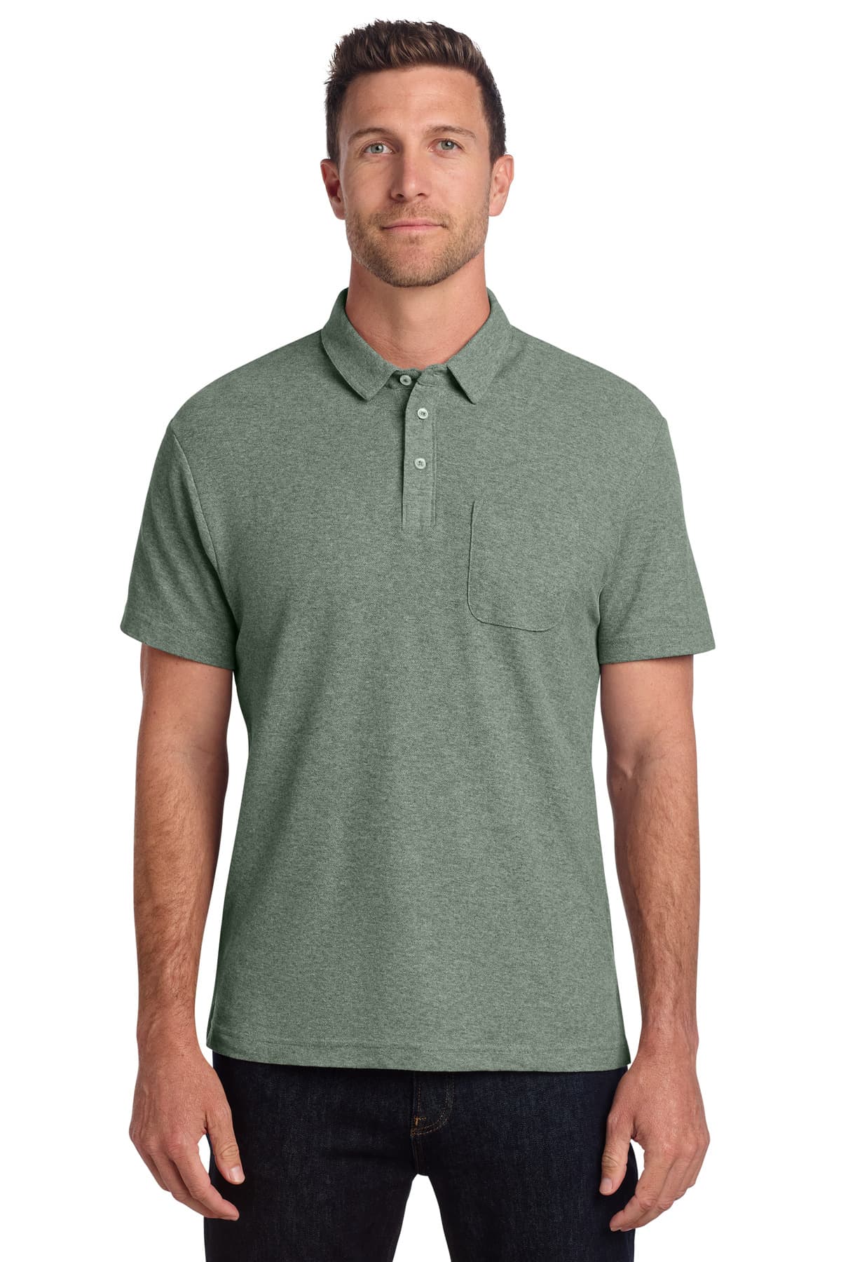 Port Authority Port Authority C-FREE Cotton Blend Pique Pocket Polo K868