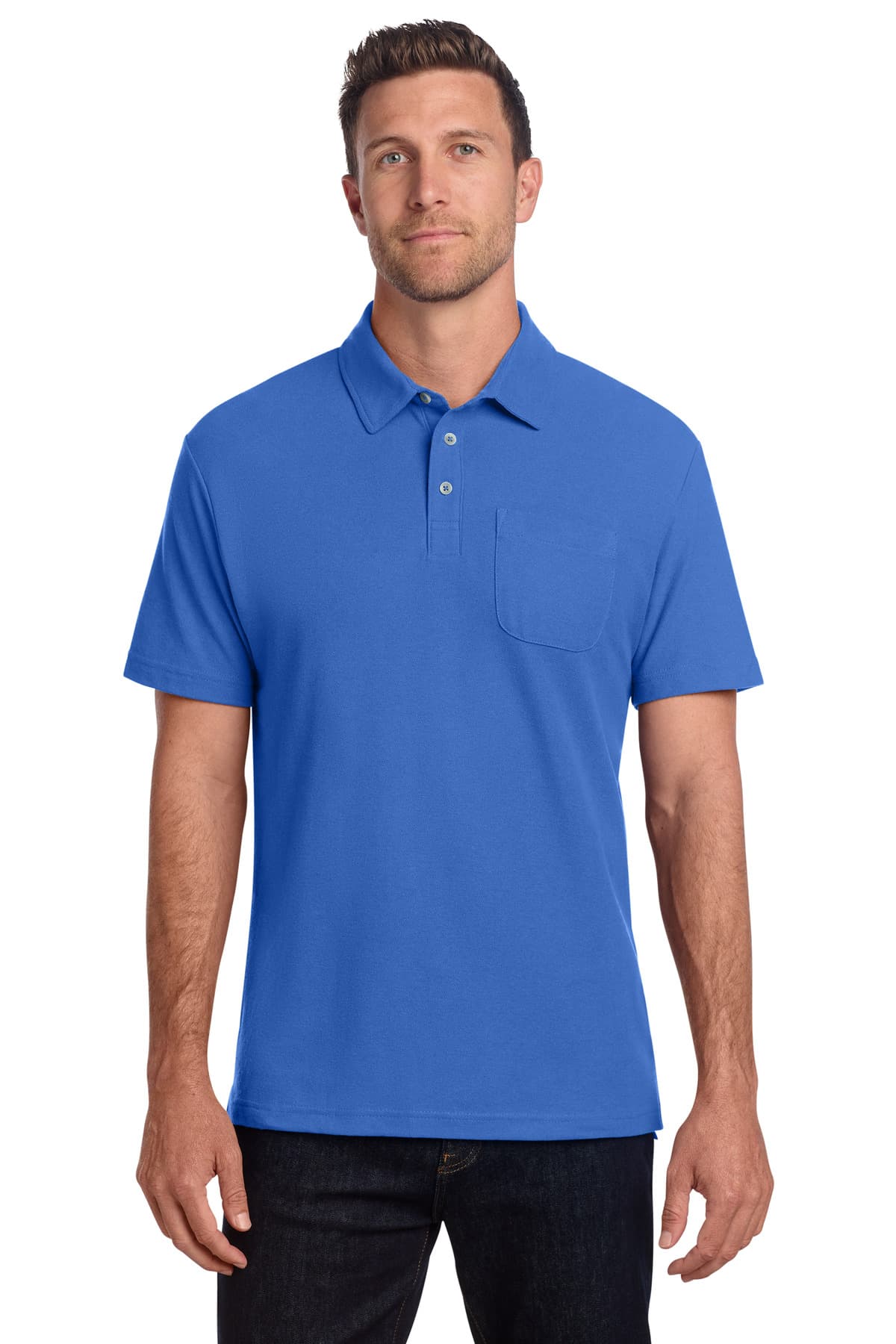 Port Authority Port Authority C-FREE Cotton Blend Pique Pocket Polo K868