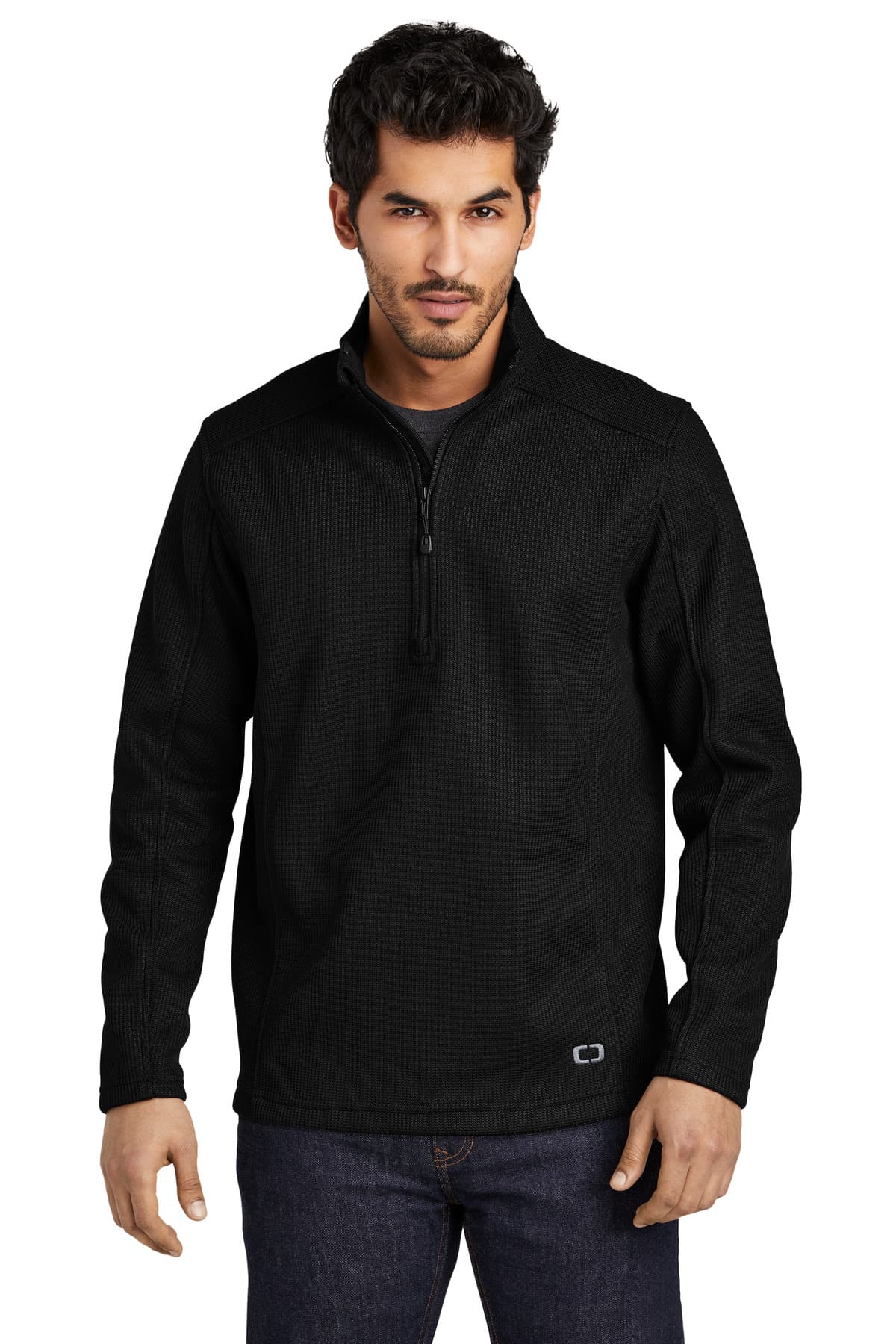 OGIO OGIO Grit Fleece 1/2-Zip OG729 in Blacktop