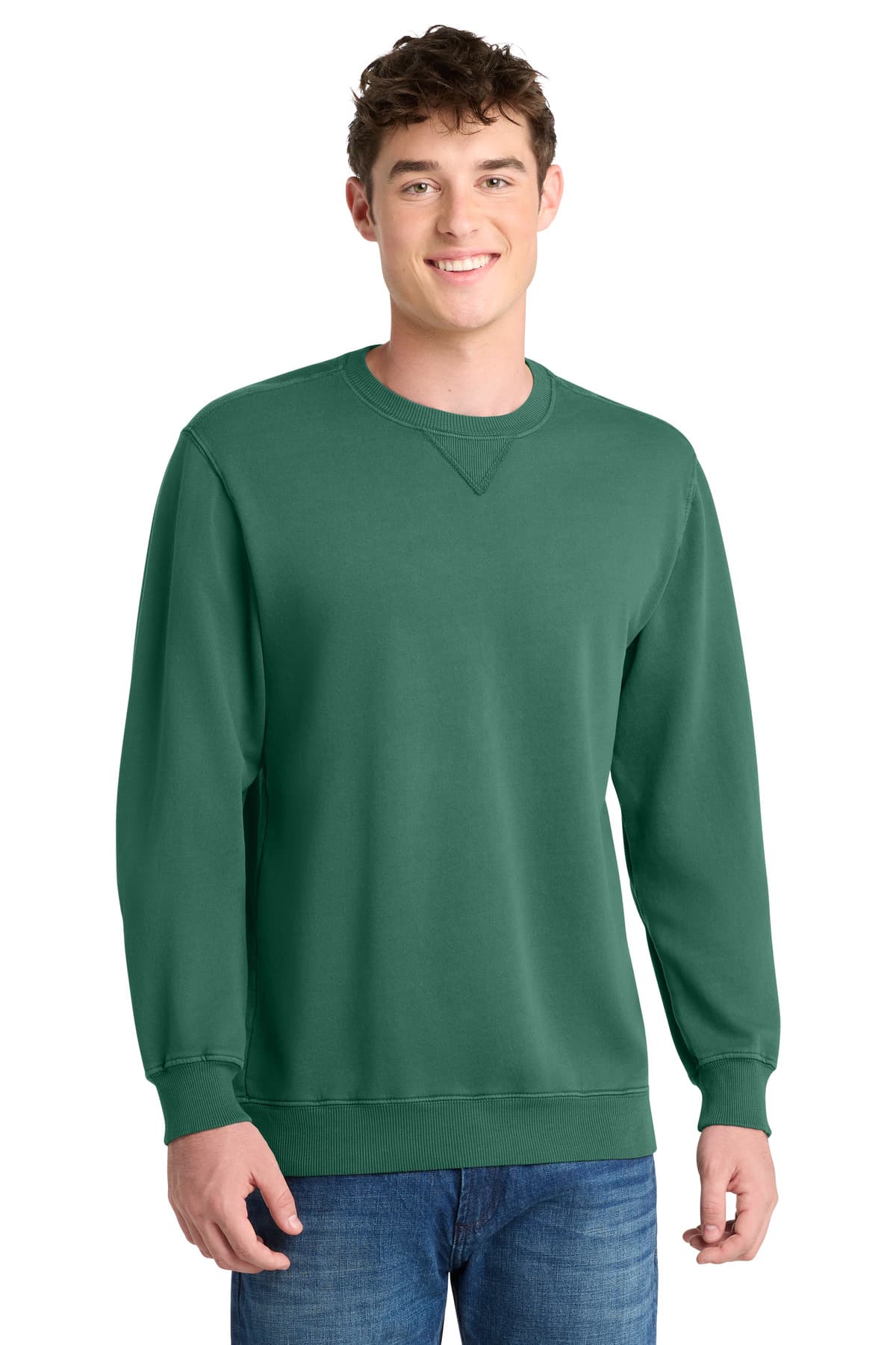 Port & Company Port & Co Beach Wash Garment-Dyed Crewneck Sweatshirt PC098