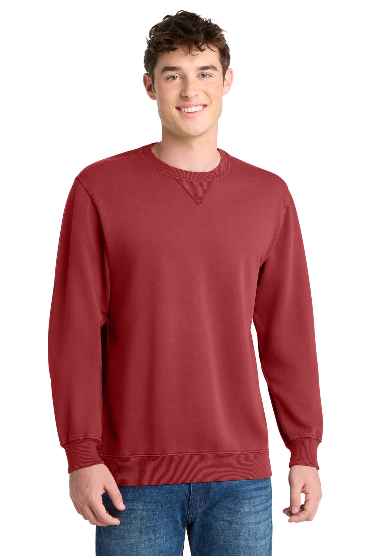 Port & Company Port & Co Beach Wash Garment-Dyed Crewneck Sweatshirt PC098