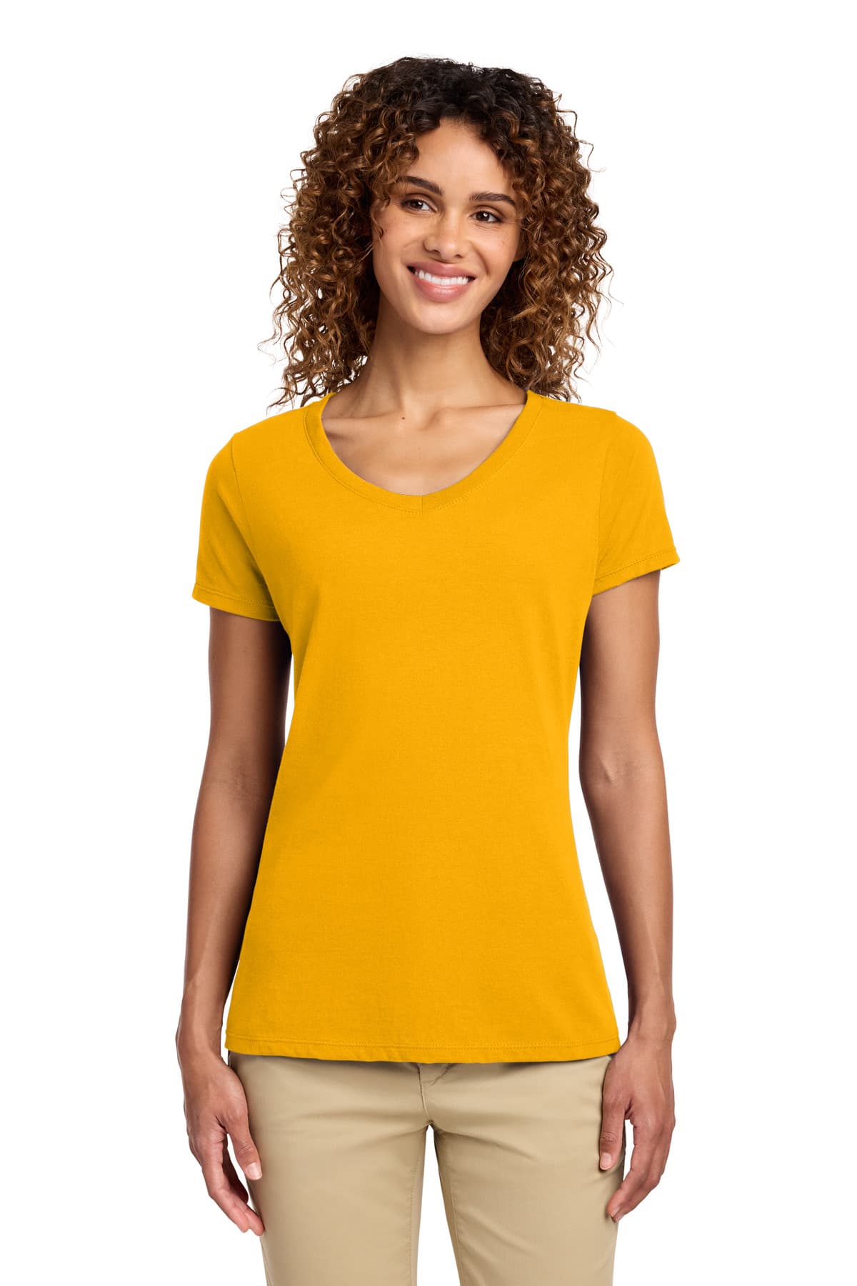 Port & Company Port & Co Women's Fan Favorite V-Neck Tee. LPC450V