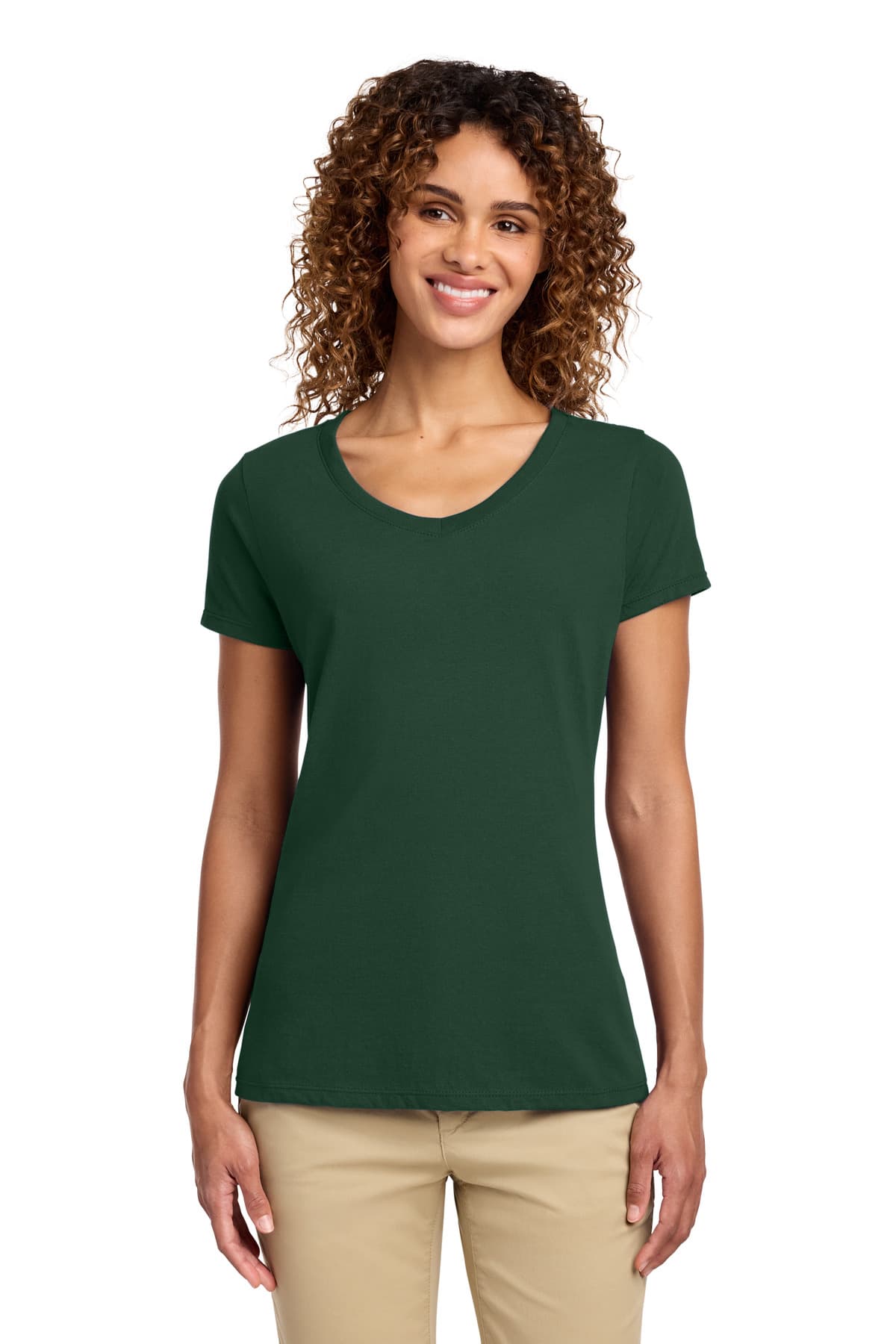 Port & Company Port & Co Women's Fan Favorite V-Neck Tee. LPC450V