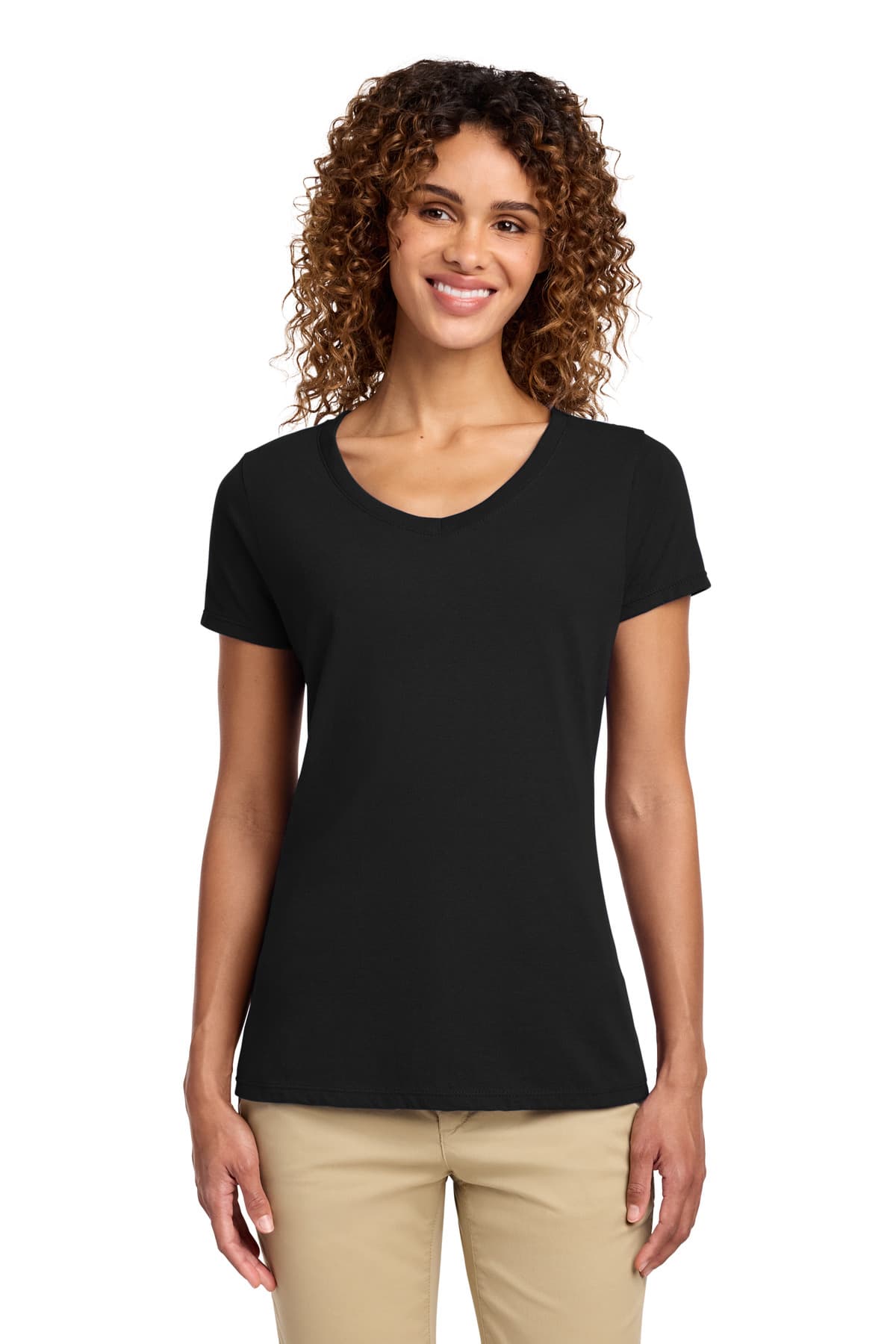 Port & Company Port & Co Women's Fan Favorite V-Neck Tee. LPC450V