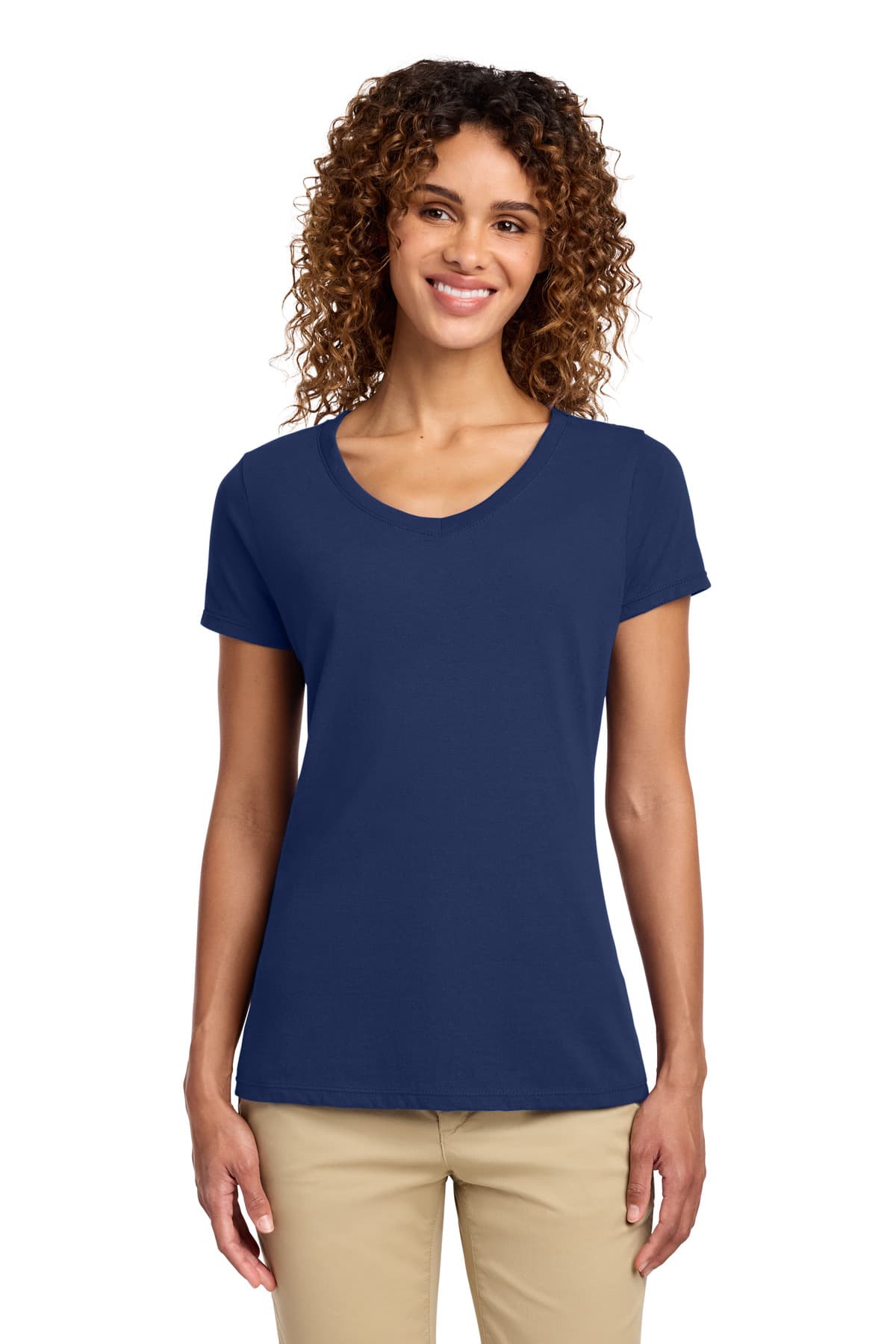 Port & Company Port & Co Women's Fan Favorite V-Neck Tee. LPC450V