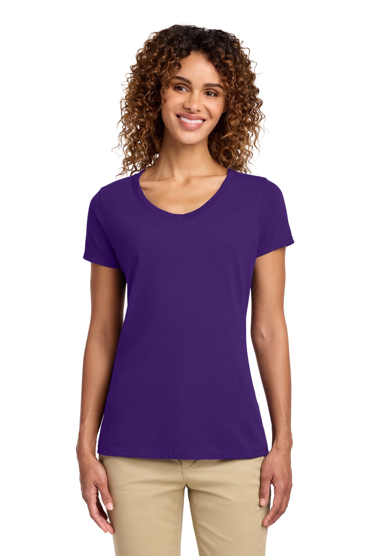 Port & Company Port & Co Women's Fan Favorite V-Neck Tee. LPC450V
