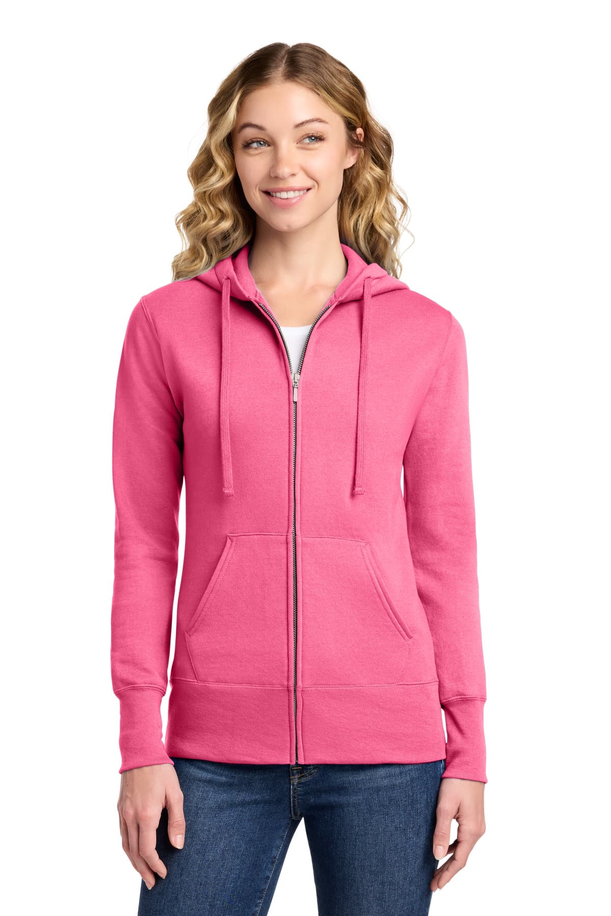Port & Company Port & Co Women's Core Fleece Full-Zip Hooded Sweatshirt. LPC78ZH
