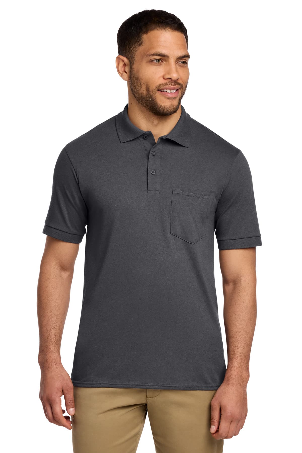 Port & Company Port & Co Core Blend Jersey Knit Pocket Polo. KP55P