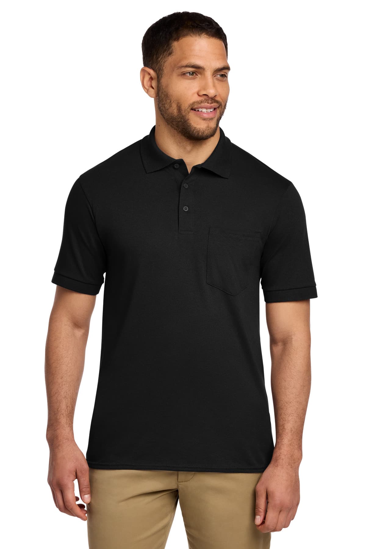 Port & Company Port & Co Core Blend Jersey Knit Pocket Polo. KP55P