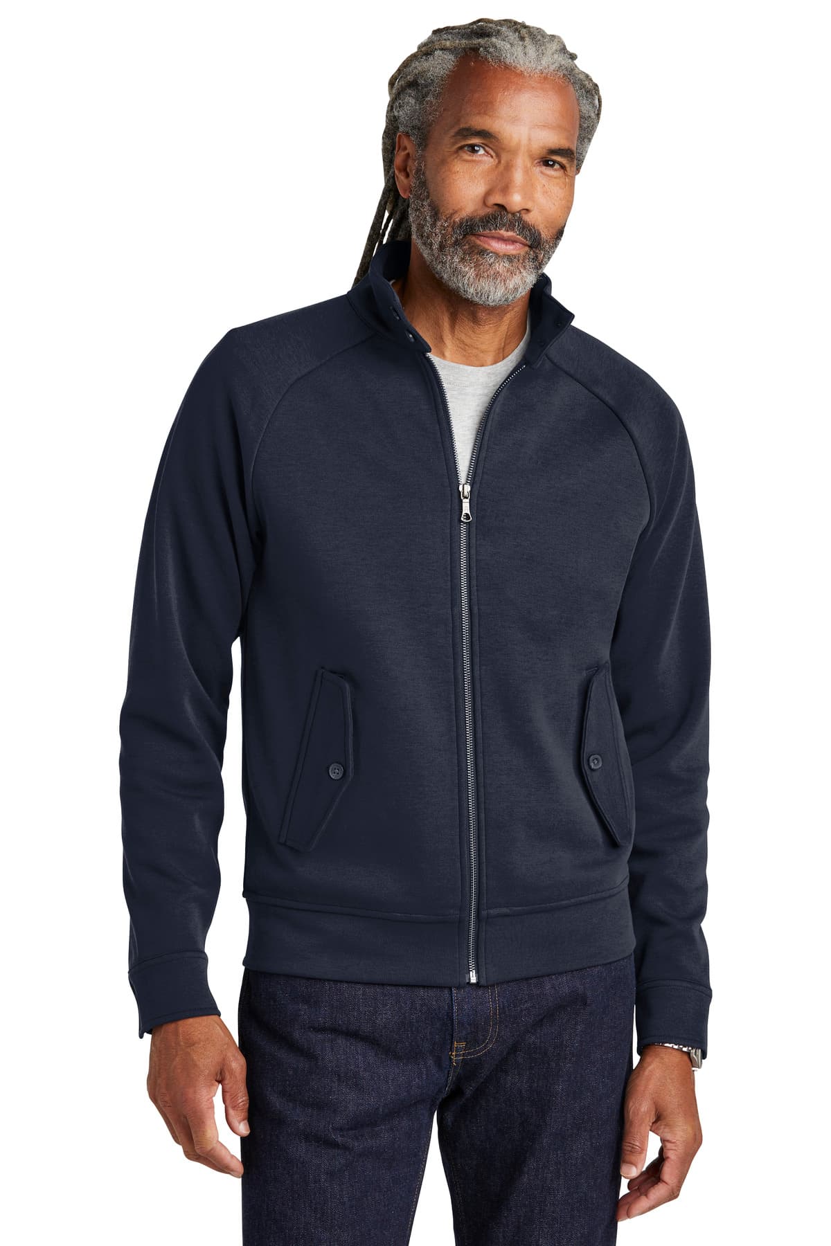 Brooks Brothers Brooks Brothers Double-Knit Full-Zip BB18210