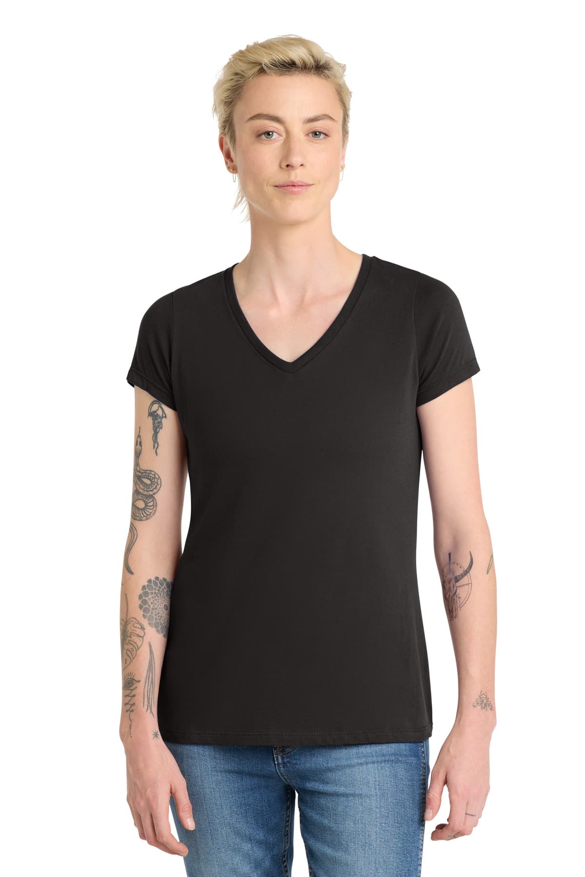 District District  Women's Very Important Tee  V-Neck. DT6503