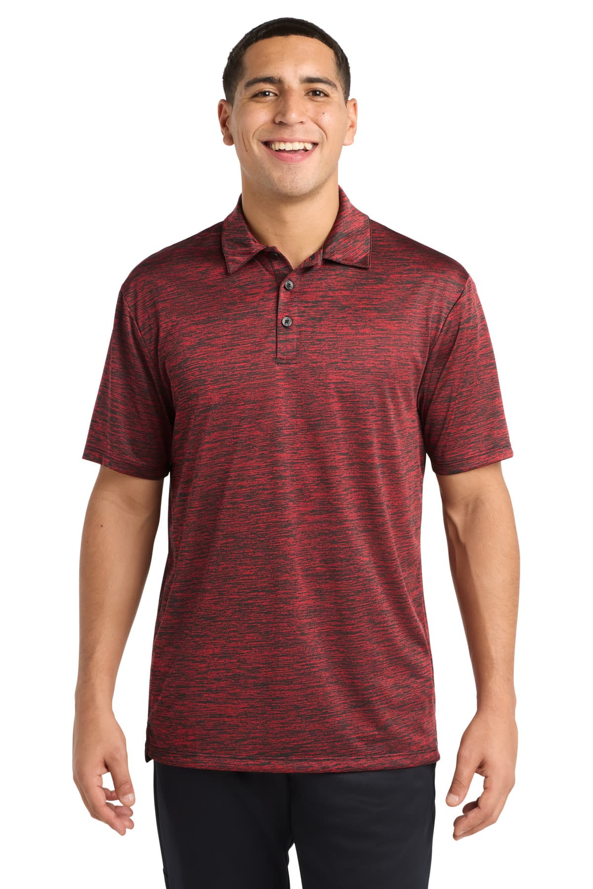 Sport-Tek Sport-Tek  PosiCharge  Electric Heather Polo. ST590