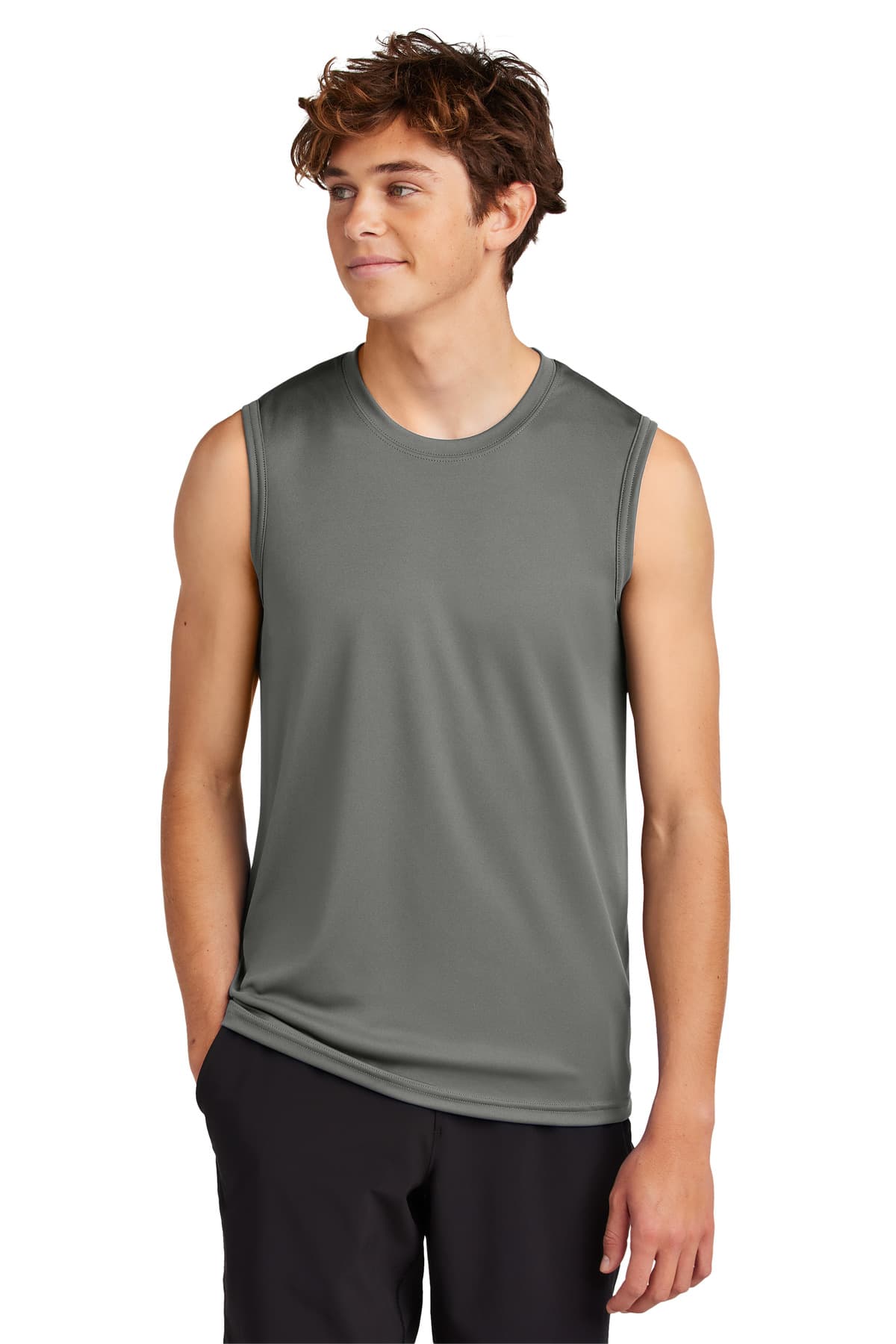 Port & Company Port & Co Performance Sleeveless Tee PC380SL in Charcoal