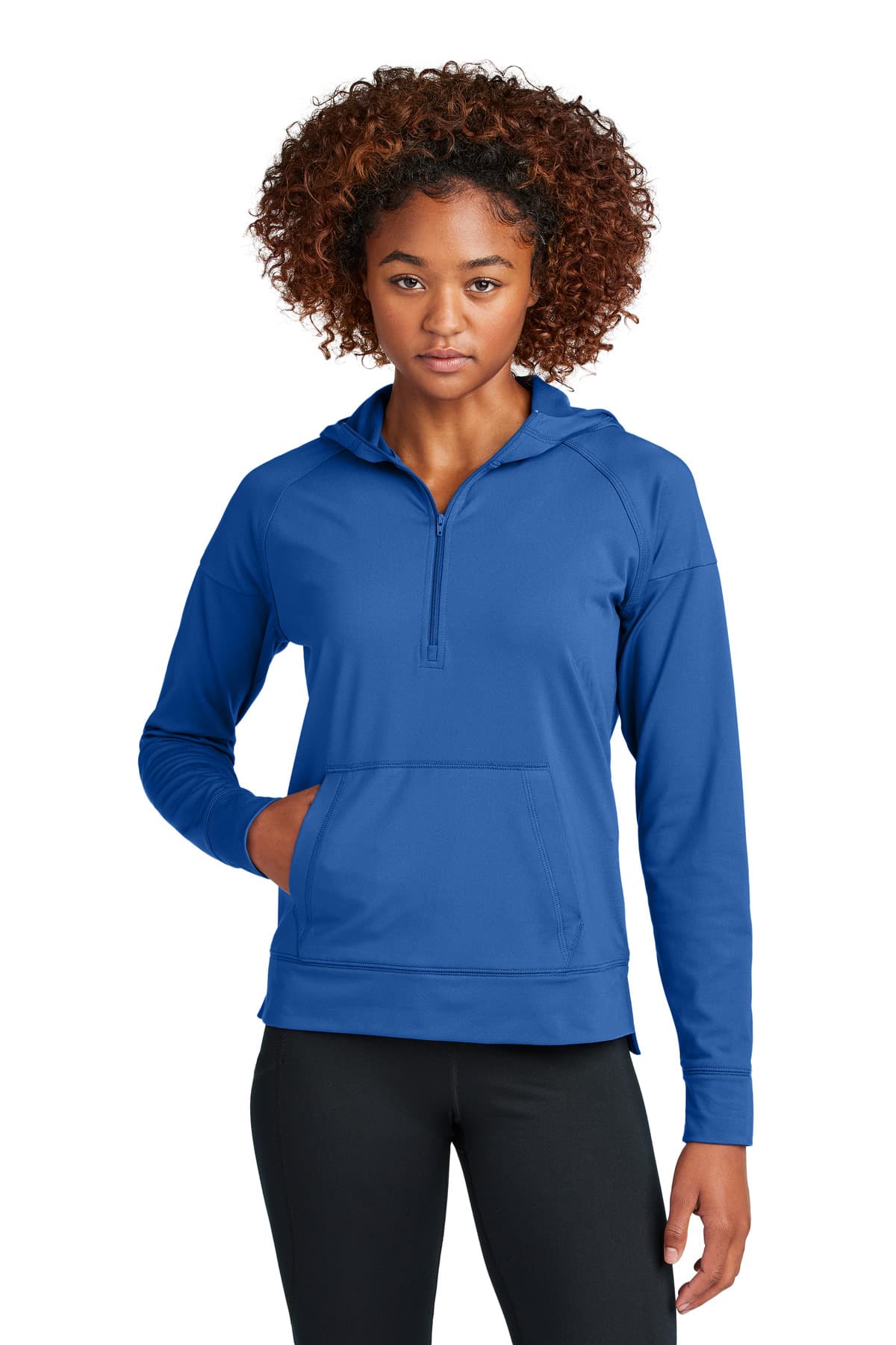 Sport-Tek Sport-Tek Women's Sport-Wick Stretch 1/2-Zip Hoodie LST856
