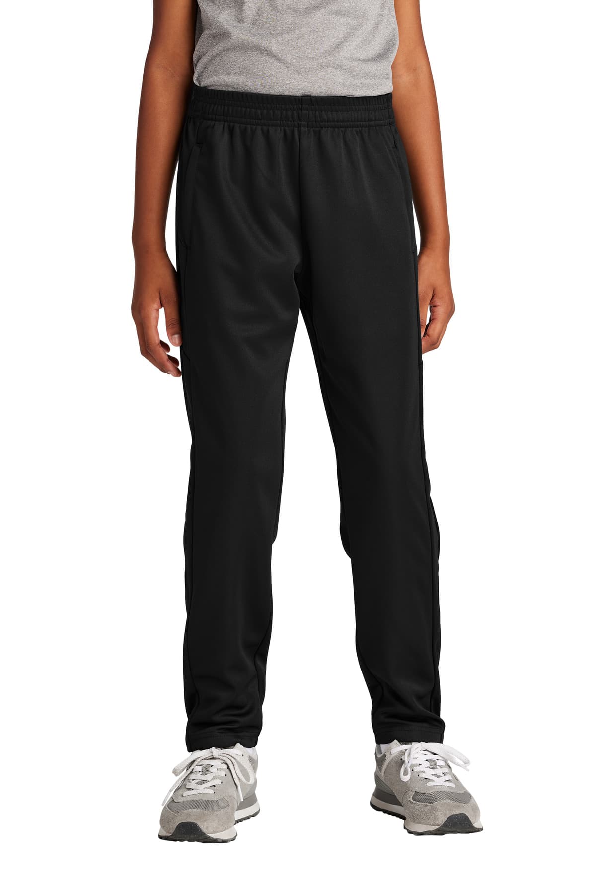 Sport-Tek Sport-Tek Youth Travel Pant YPST800 in Black/ Black