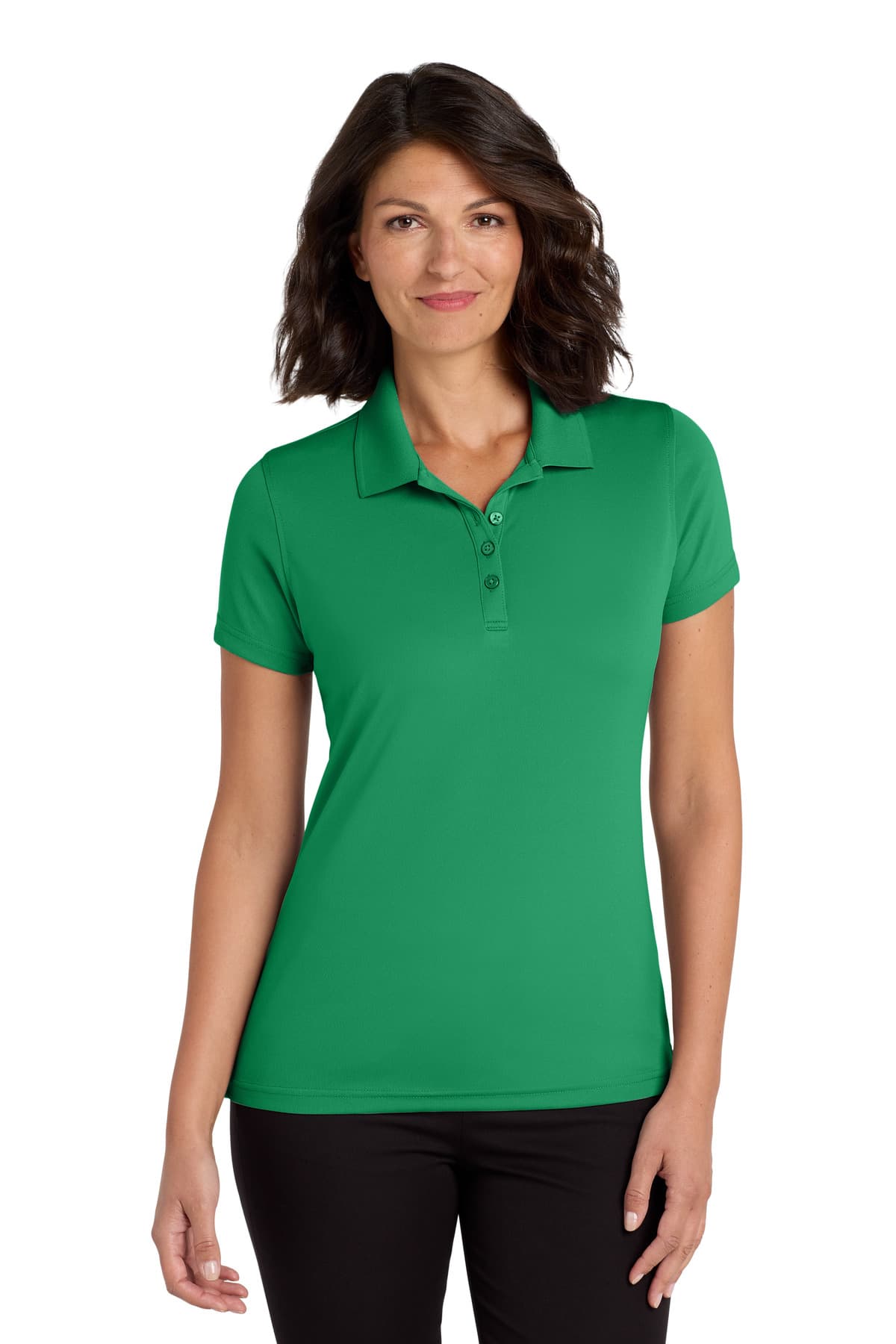 Port Authority Port Authority Women's Dry Zone UV Micro-Mesh Polo. LK110 in Bright Kelly Green