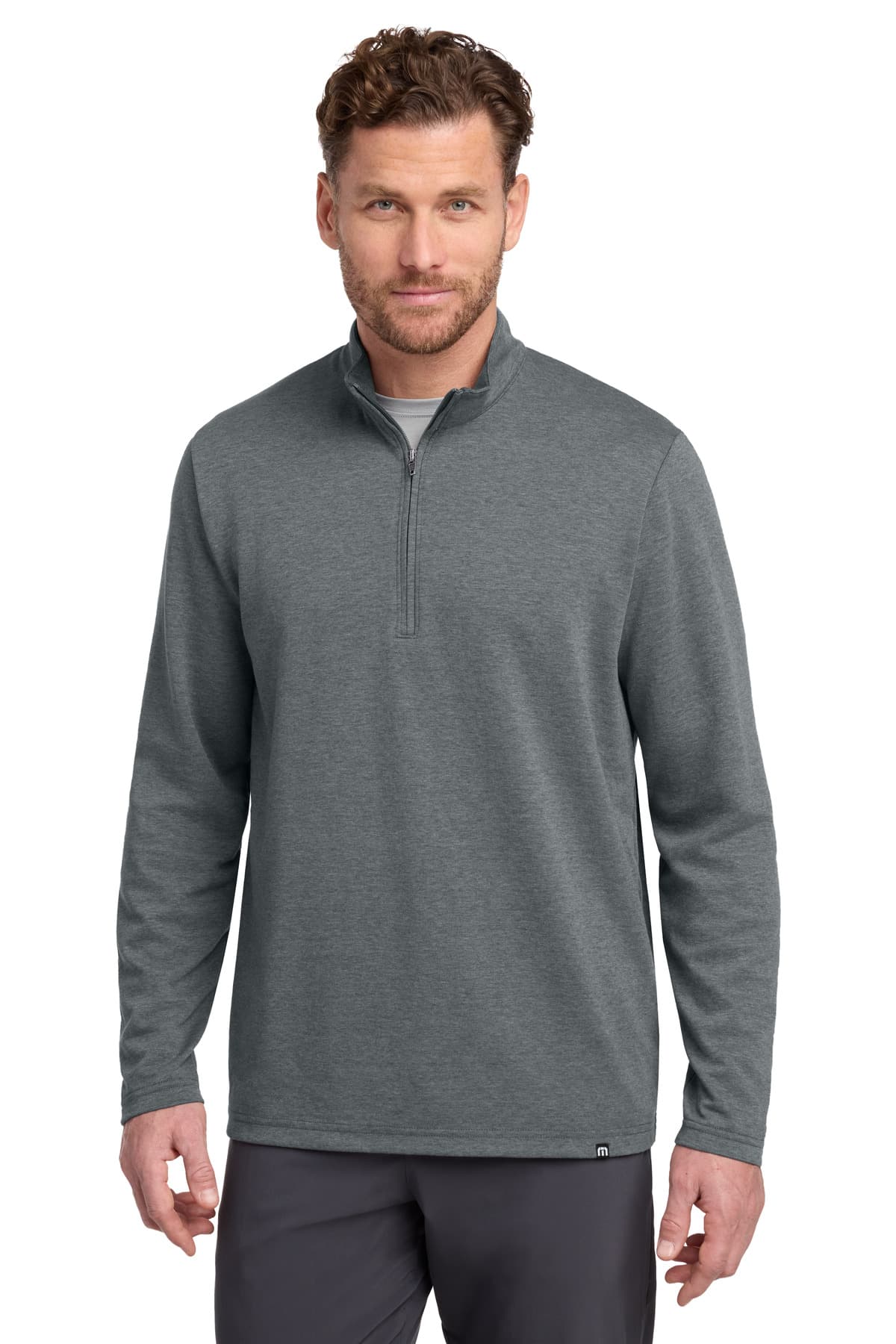 TravisMathew TravisMathew Coveside 1/4-Zip TM1MZ339 in Dark Grey Heather