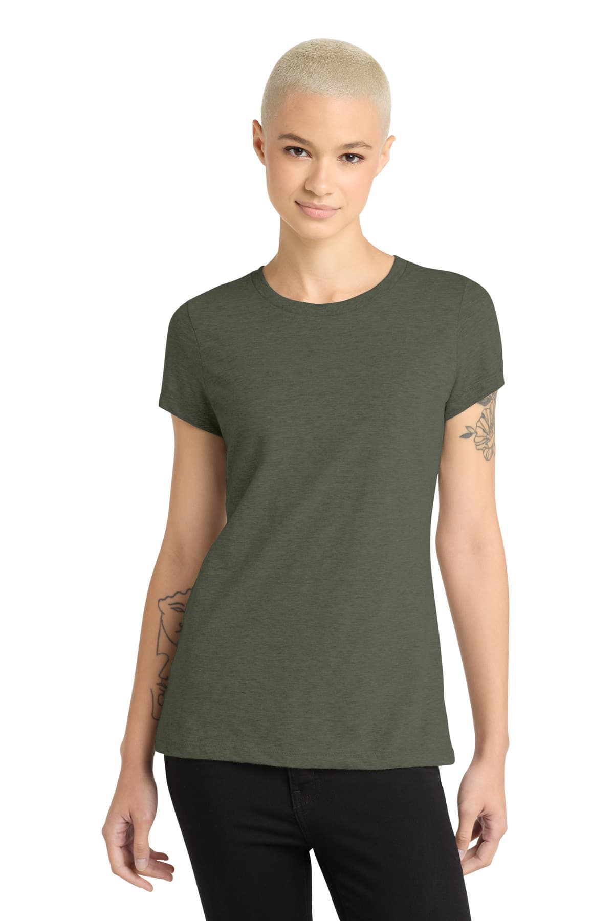 District District  Women's Perfect Blend CVC Tee. DM108L