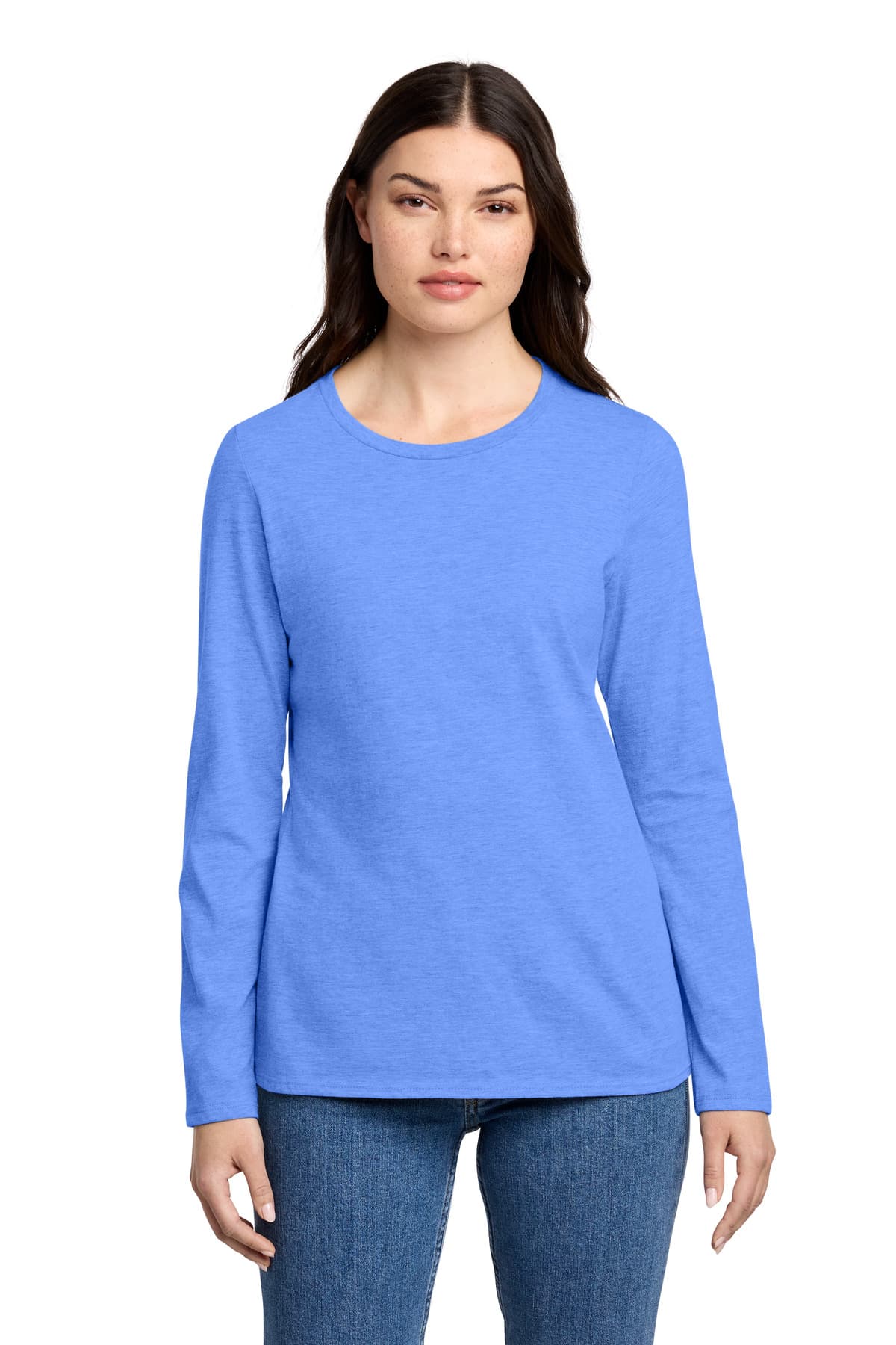 District District Women's Perfect Blend CVC Long Sleeve Tee DT110