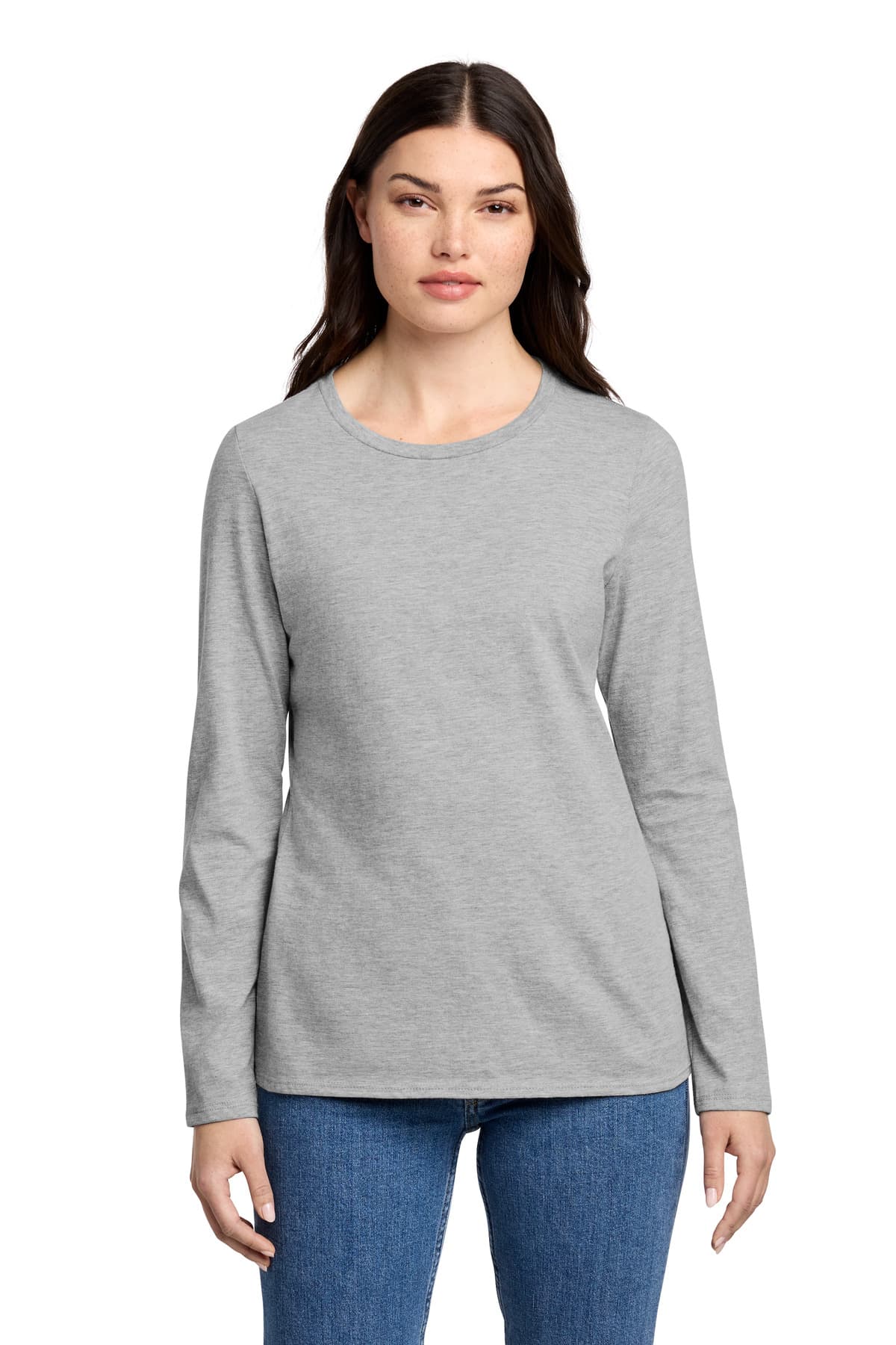 District District Women's Perfect Blend CVC Long Sleeve Tee DT110
