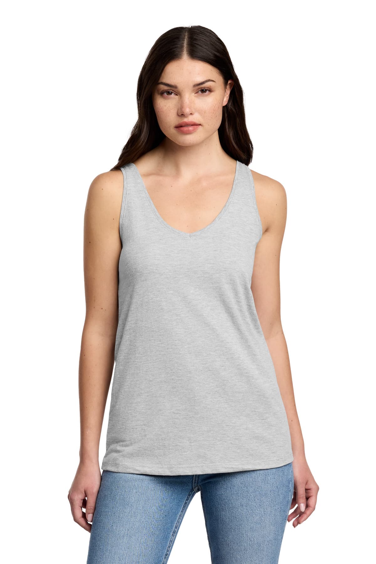 District District Women's Perfect Blend CVC V-Neck Tank DT154
