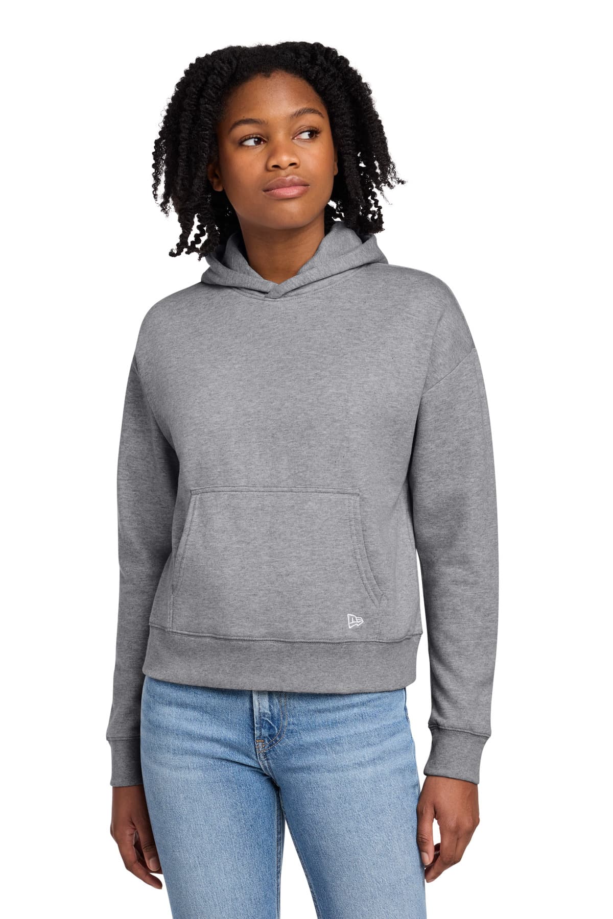 New Era New Era Women's Comeback Fleece Pullover Hoodie LNEA550 in Athletic Heather