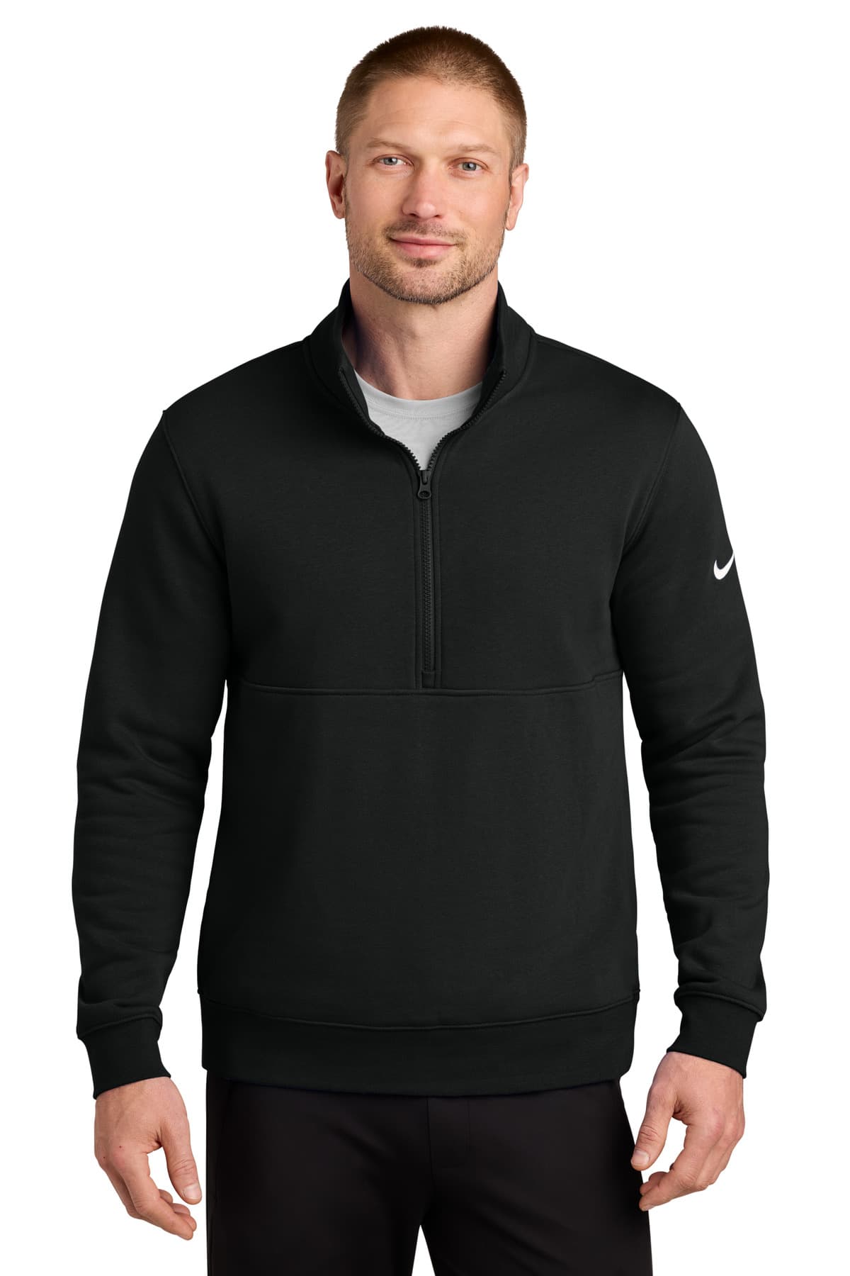 Nike Nike Club Fleece Sleeve Swoosh 1/2-Zip NKDX6718
