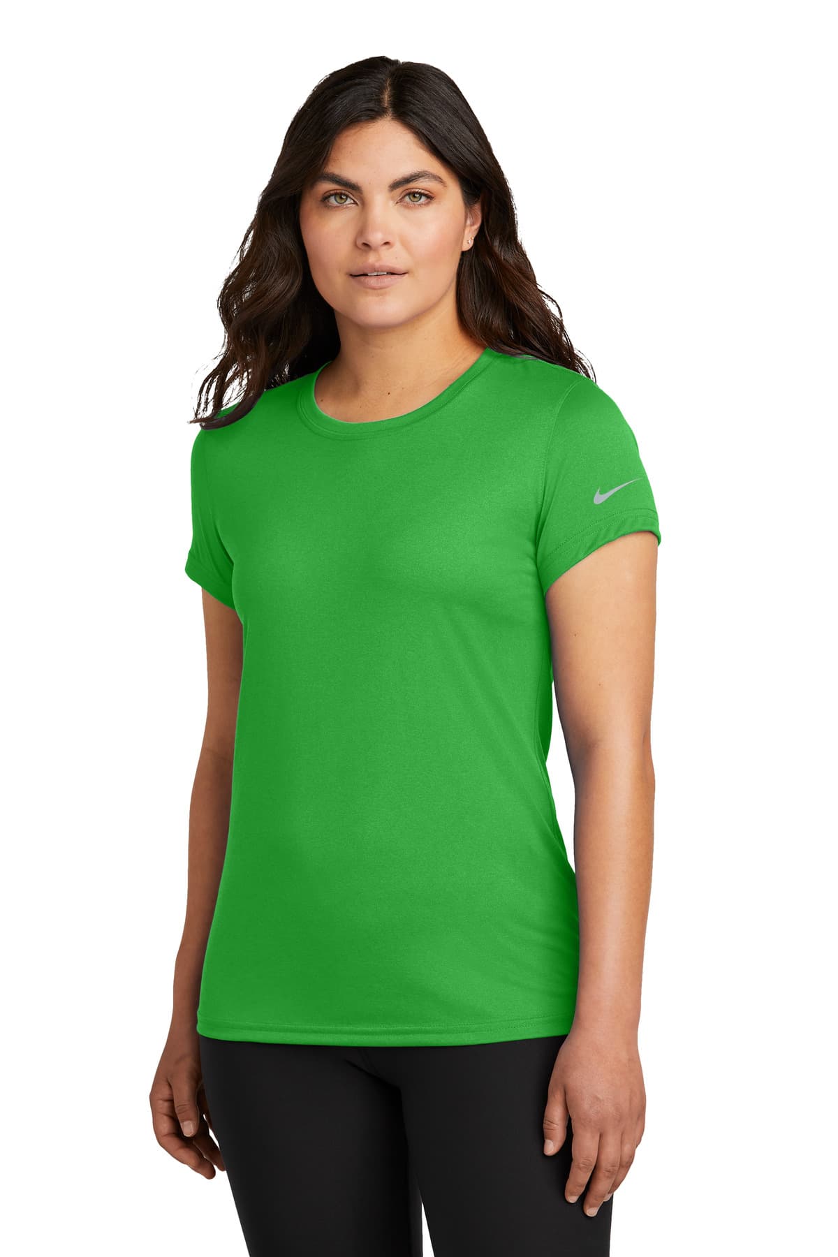 Nike Nike Women's Swoosh Sleeve rLegend Tee NKDX8734 in Apple Green