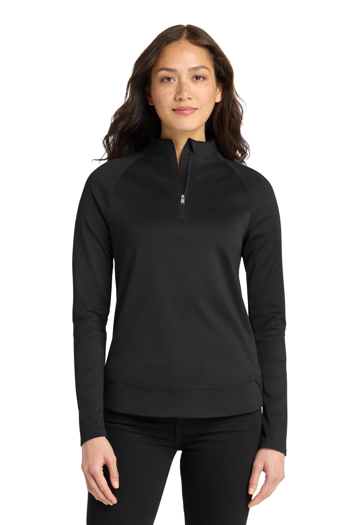 Port Authority Port Authority Women's C-FREE Cypress 1/4-Zip LK870 in Deep Black