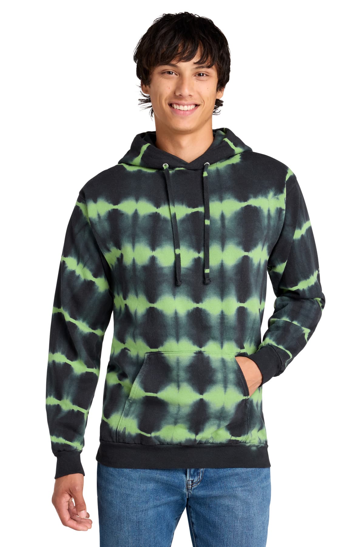 Port & Company Port & Co Allover Stripe Tie-Dye Fleece PC143