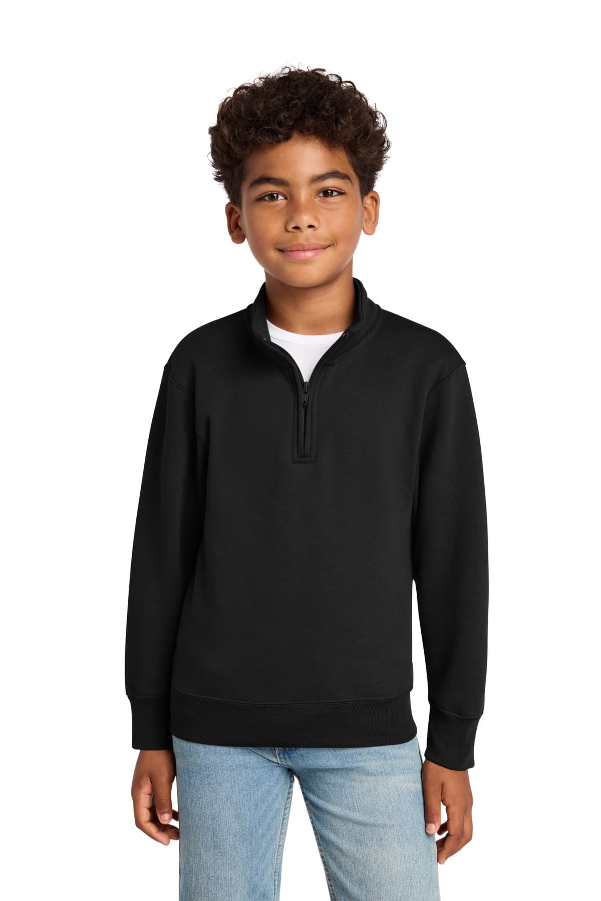 Port & Company Port & Co Youth Core Fleece 1/4-Zip Pullover Sweatshirt PC78YQ