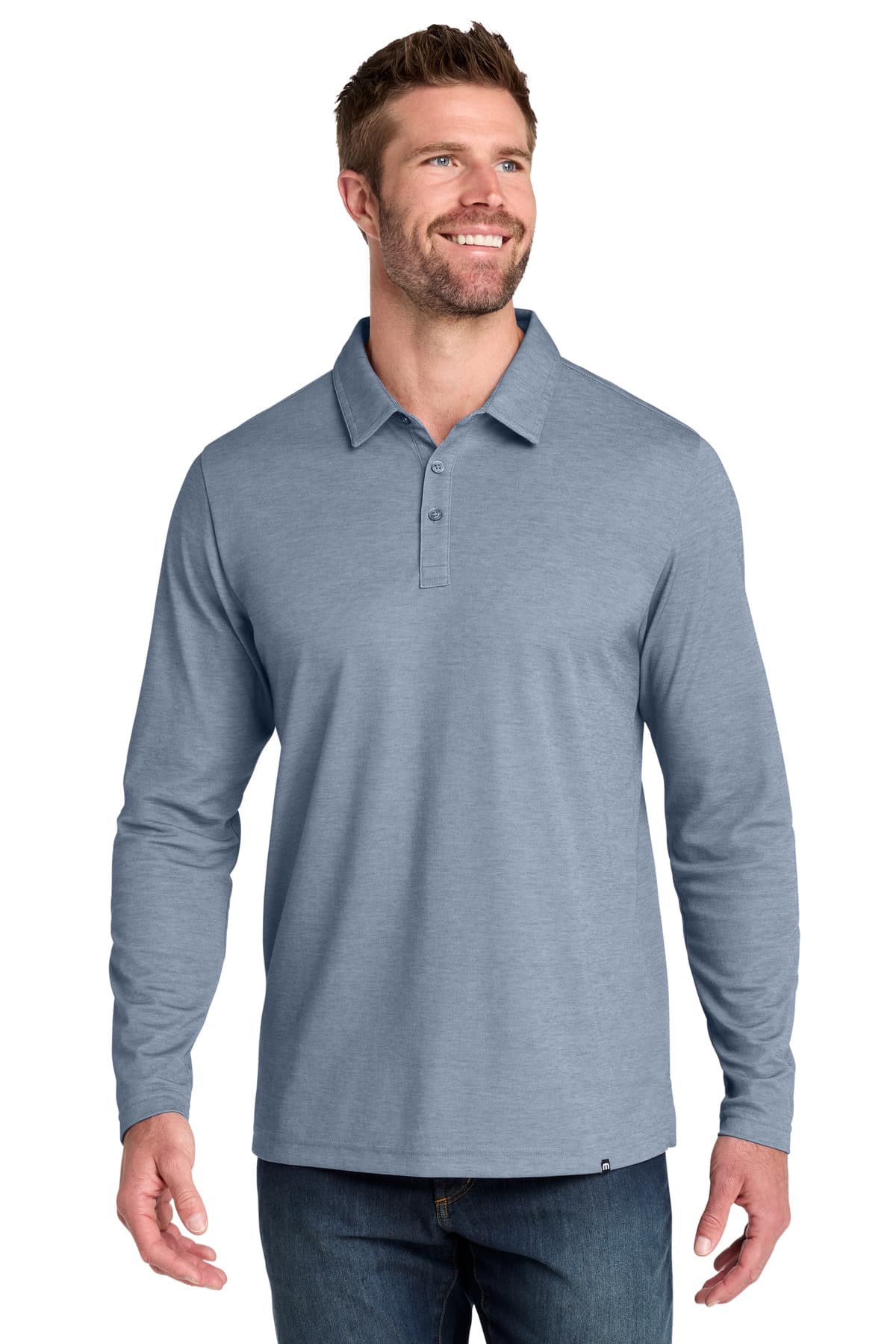 TravisMathew TravisMathew Oceanside Heather Long Sleeve Polo TM1MZ343